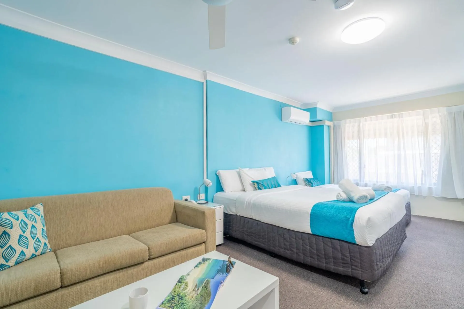 Bed in Byron Bayside Central Studio Apartments