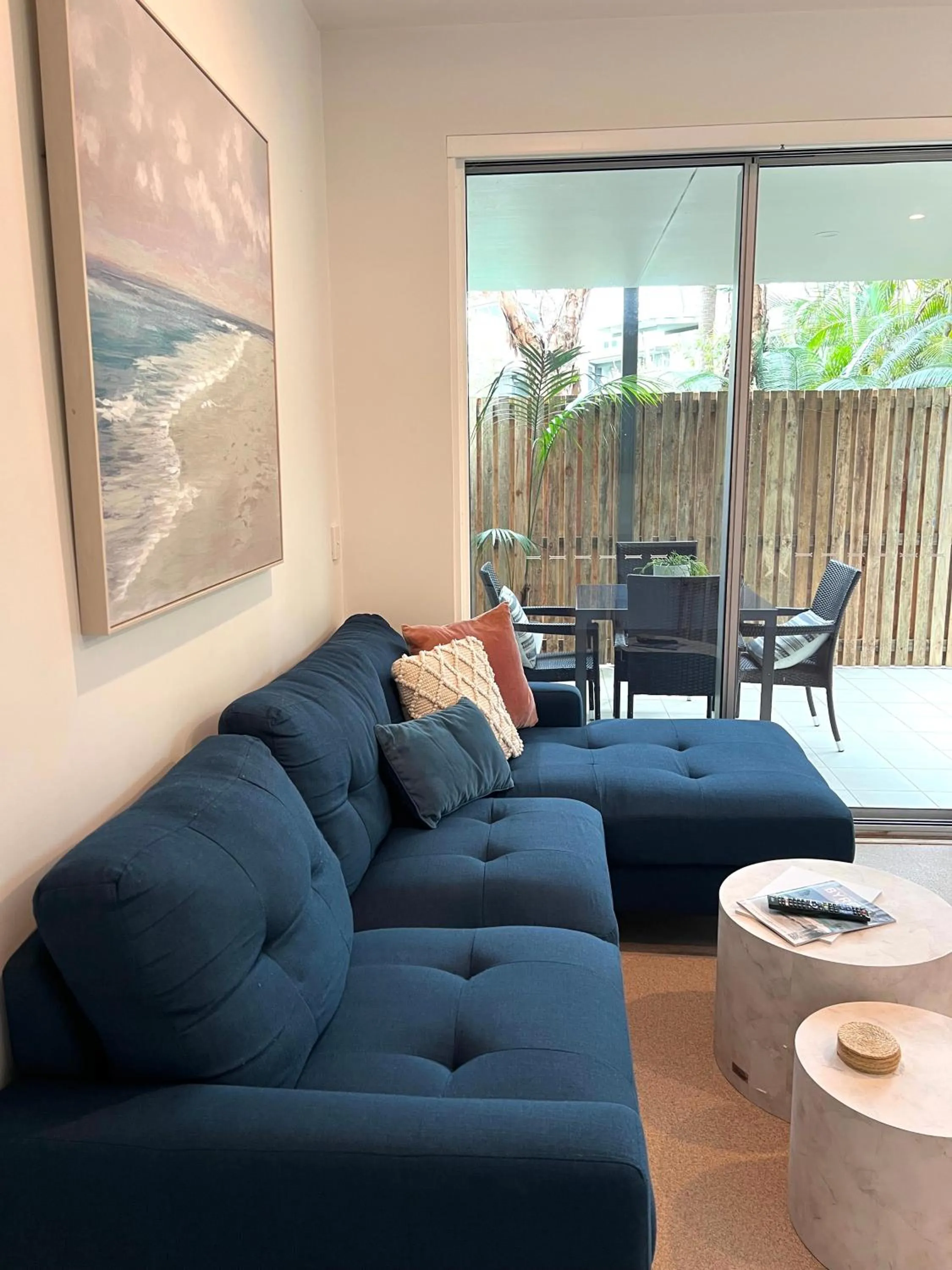 Living room in East On Byron Bay Apartments