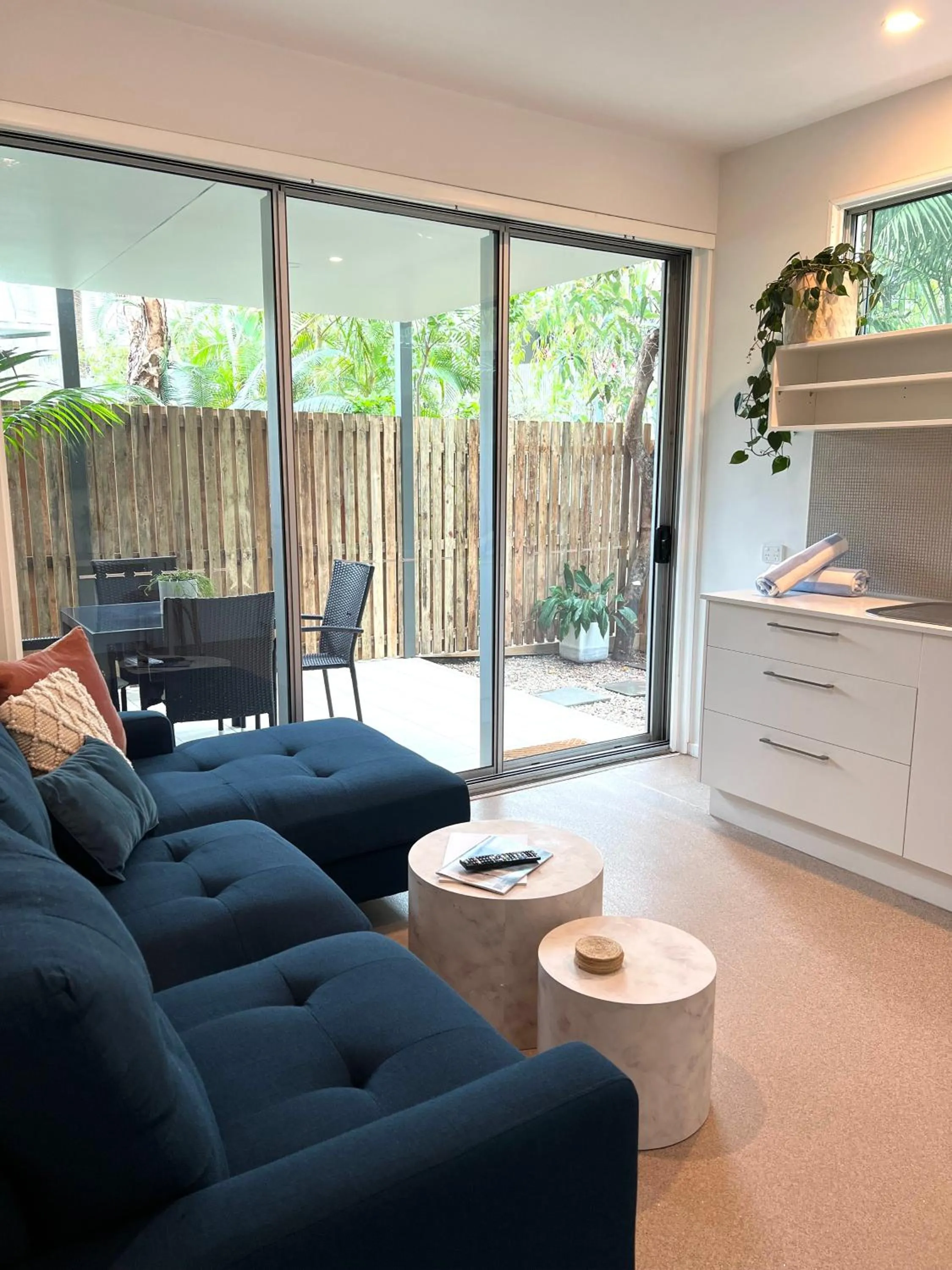 Living room in East On Byron Bay Apartments