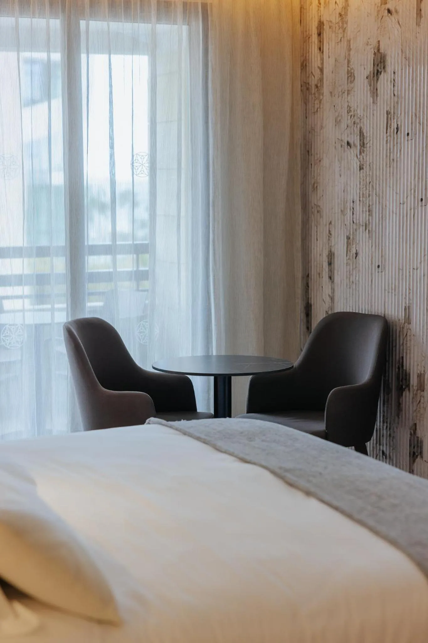 Bed in Odysseia Hotel Kapetanios