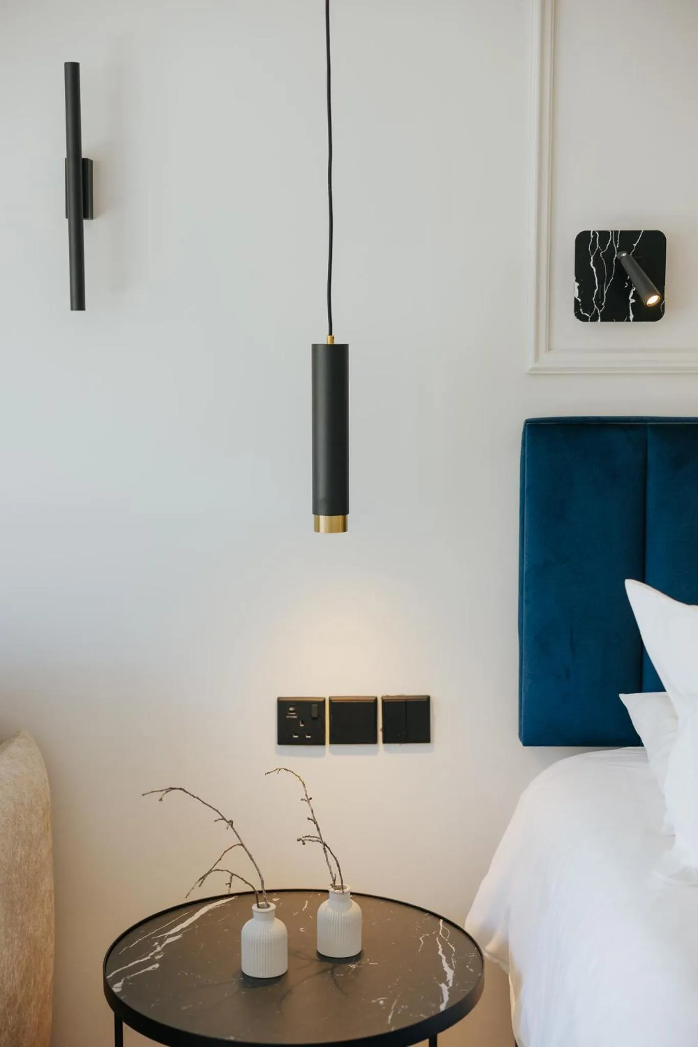 Bed in Odysseia Hotel Kapetanios