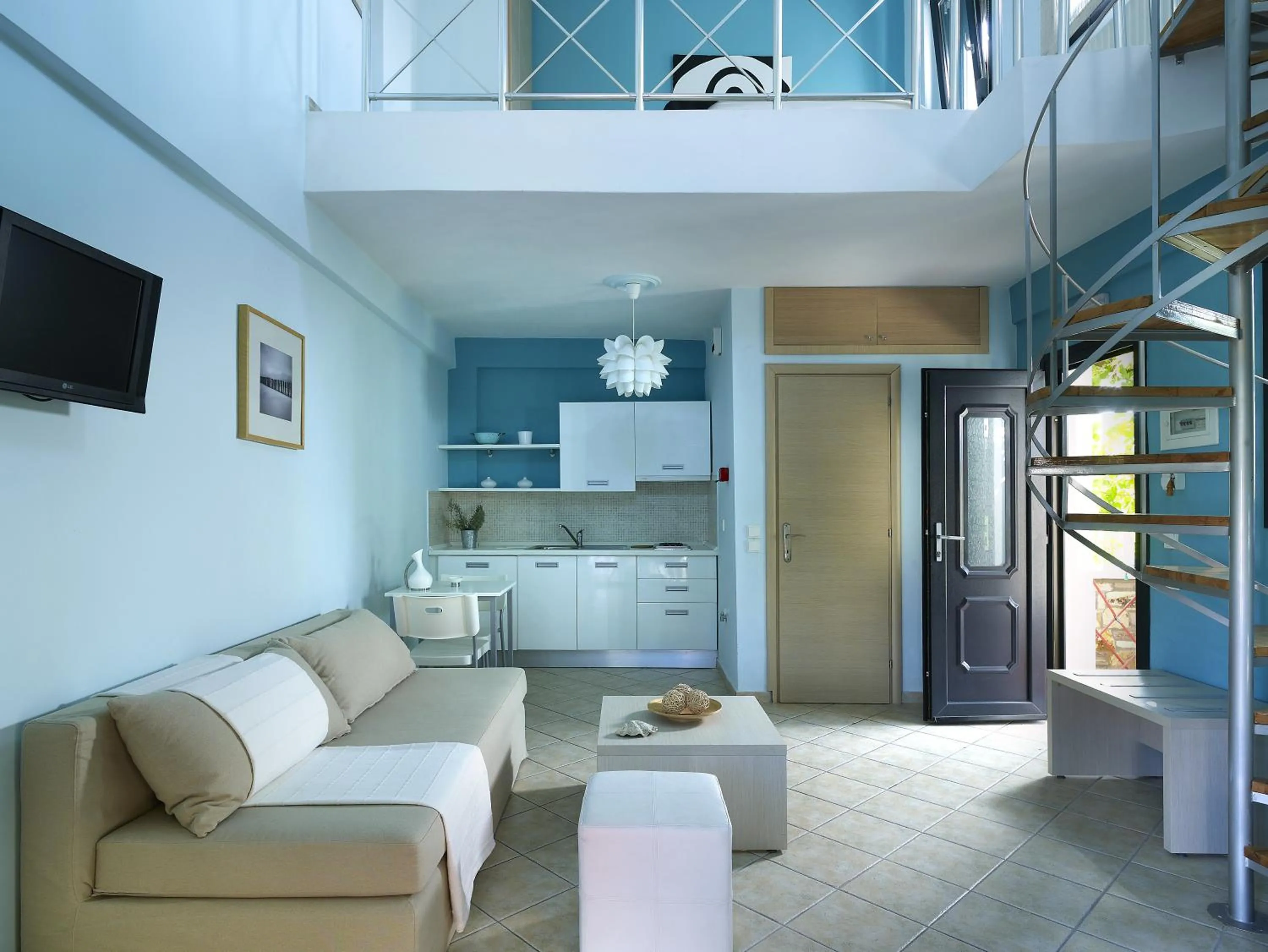 Living room in Aeolis Apartments & Studios