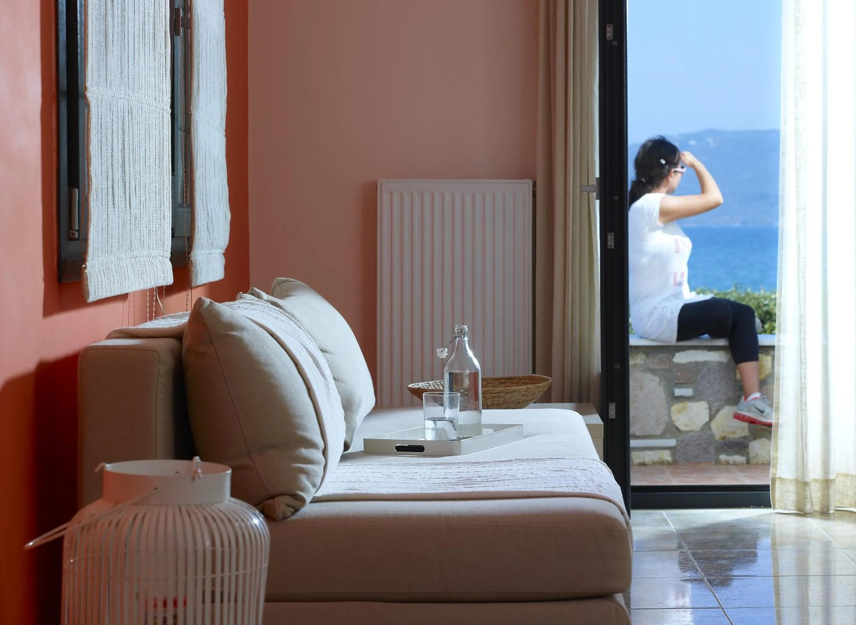 Seating area in Aeolis Apartments & Studios