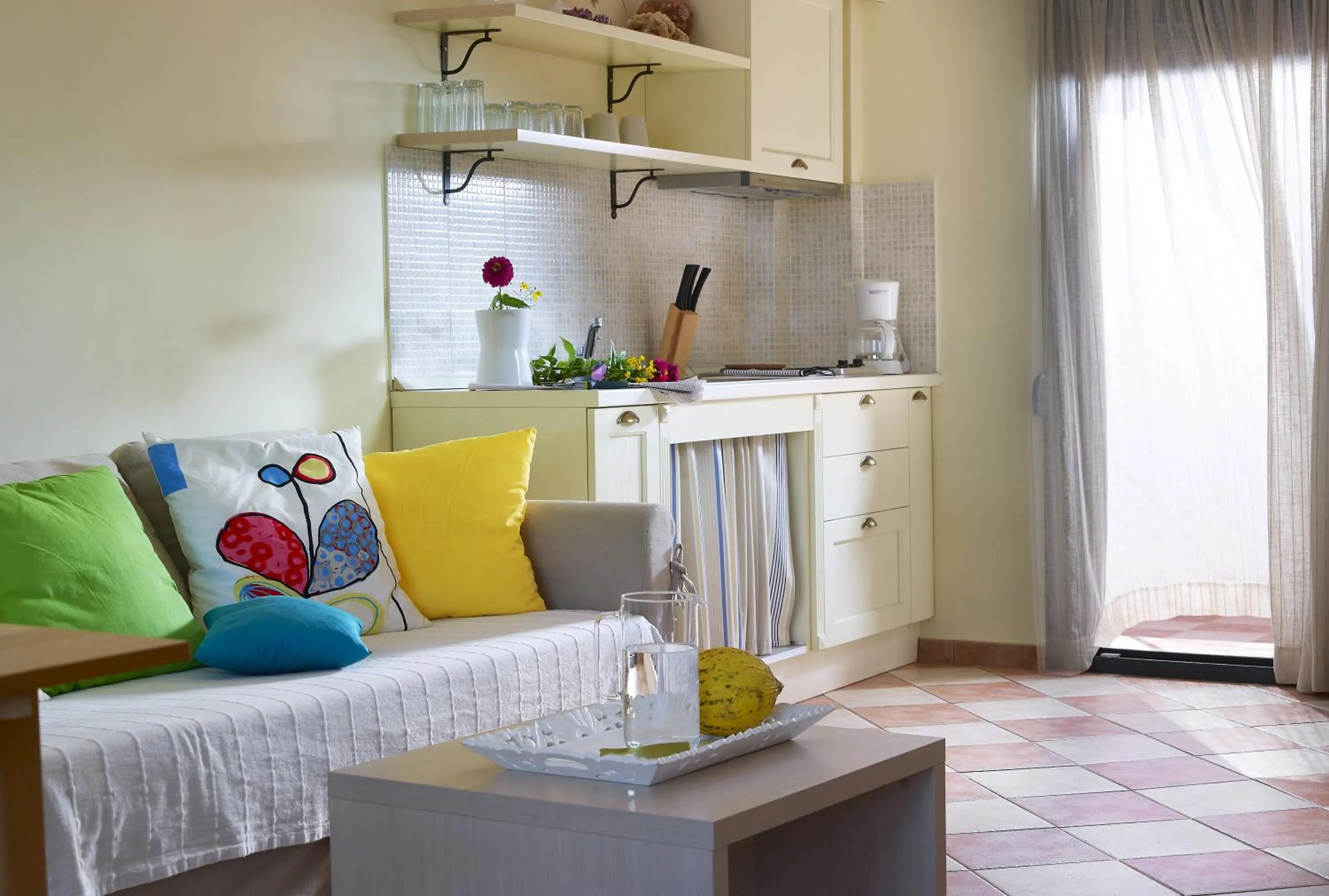 Kitchen or kitchenette in Aeolis Apartments & Studios