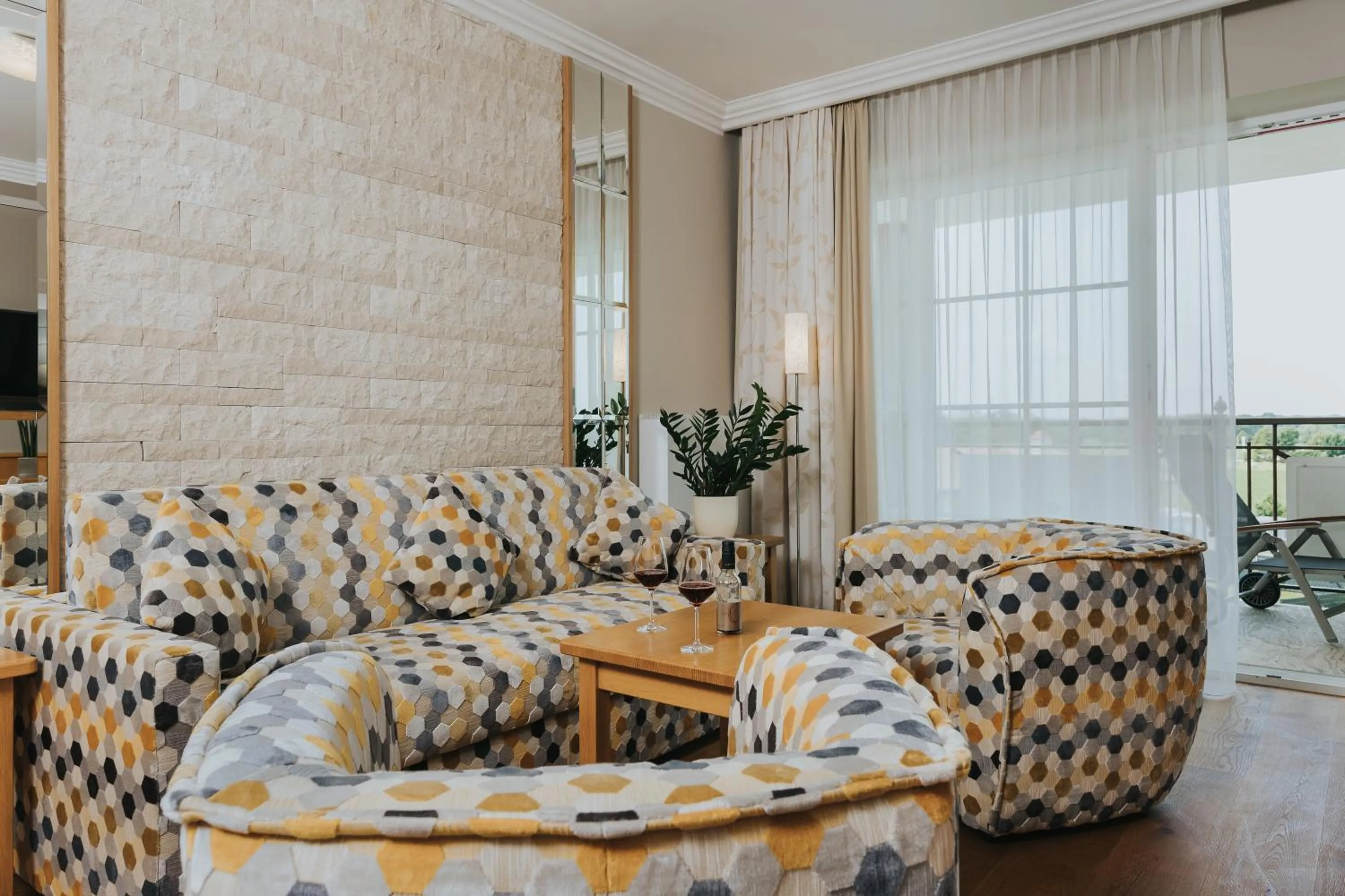 Seating area in Ortner's Resort