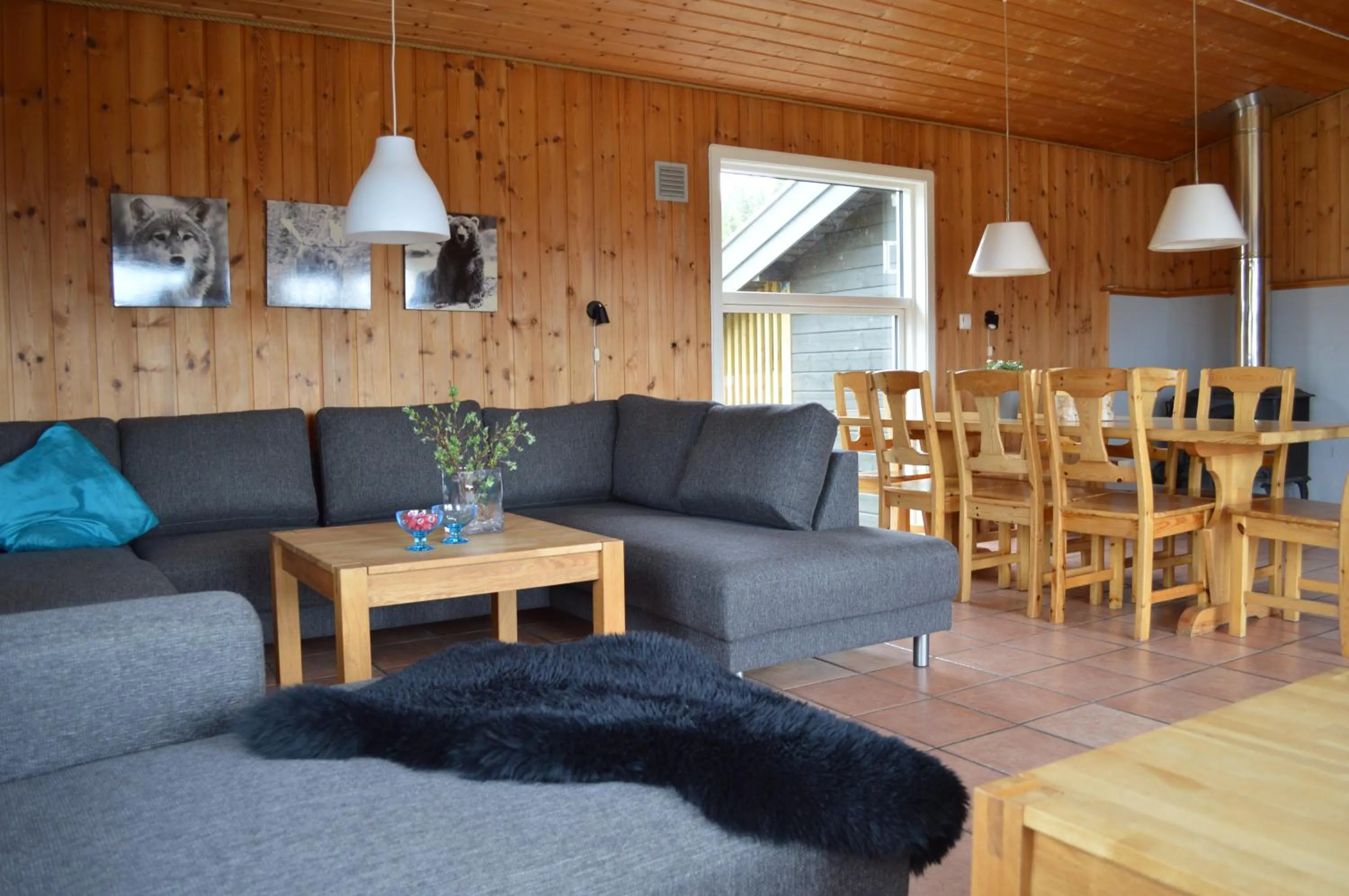 Living room in Nordseter Fjellpark, Hyttegrend