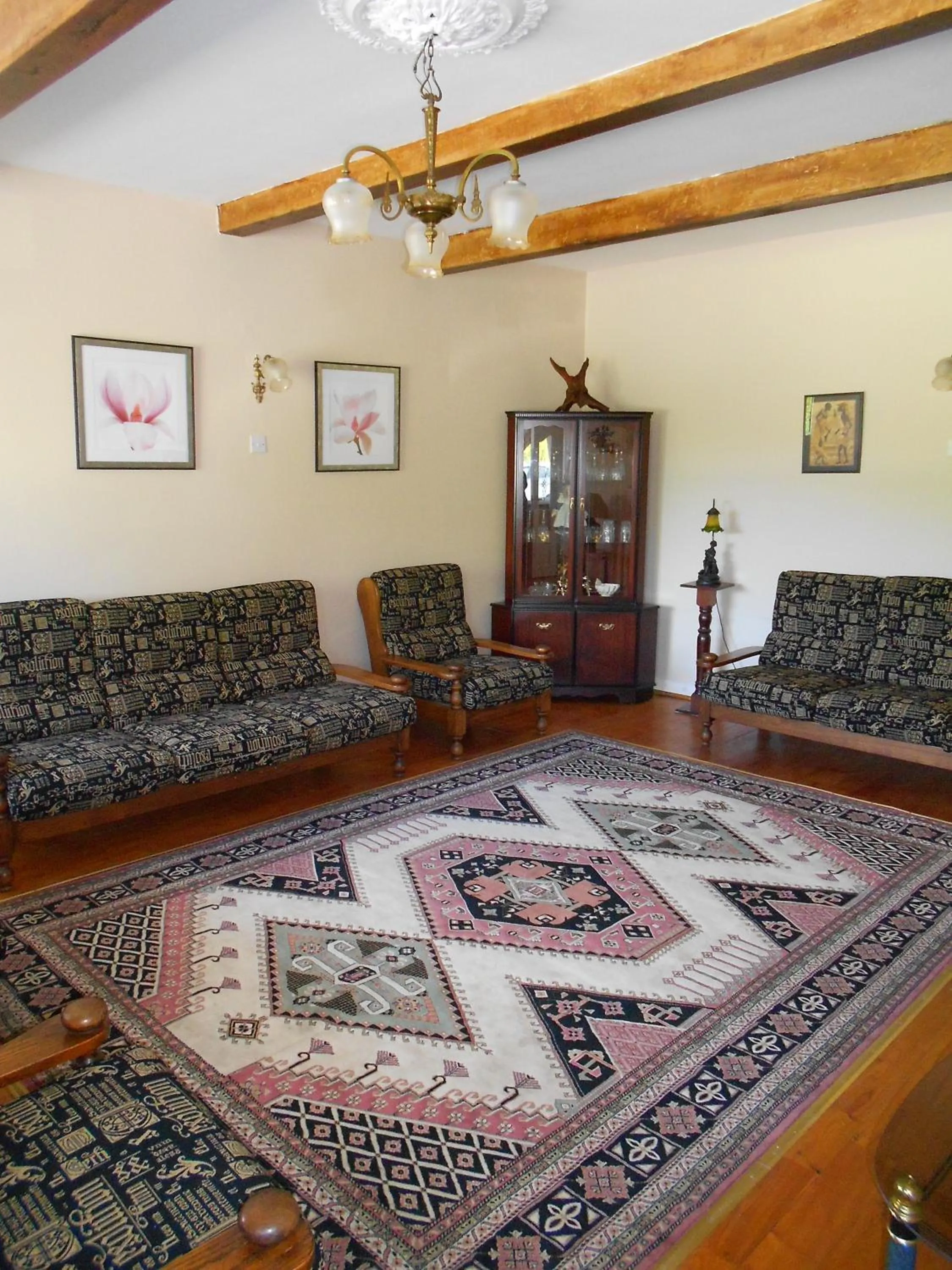 Living room in The Gardens guest accommodation