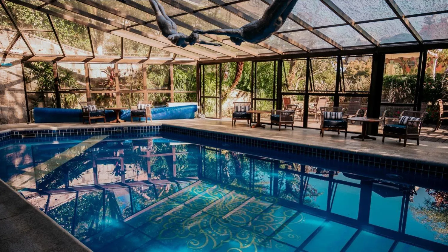 Swimming pool in Hotel Casa da Montanha