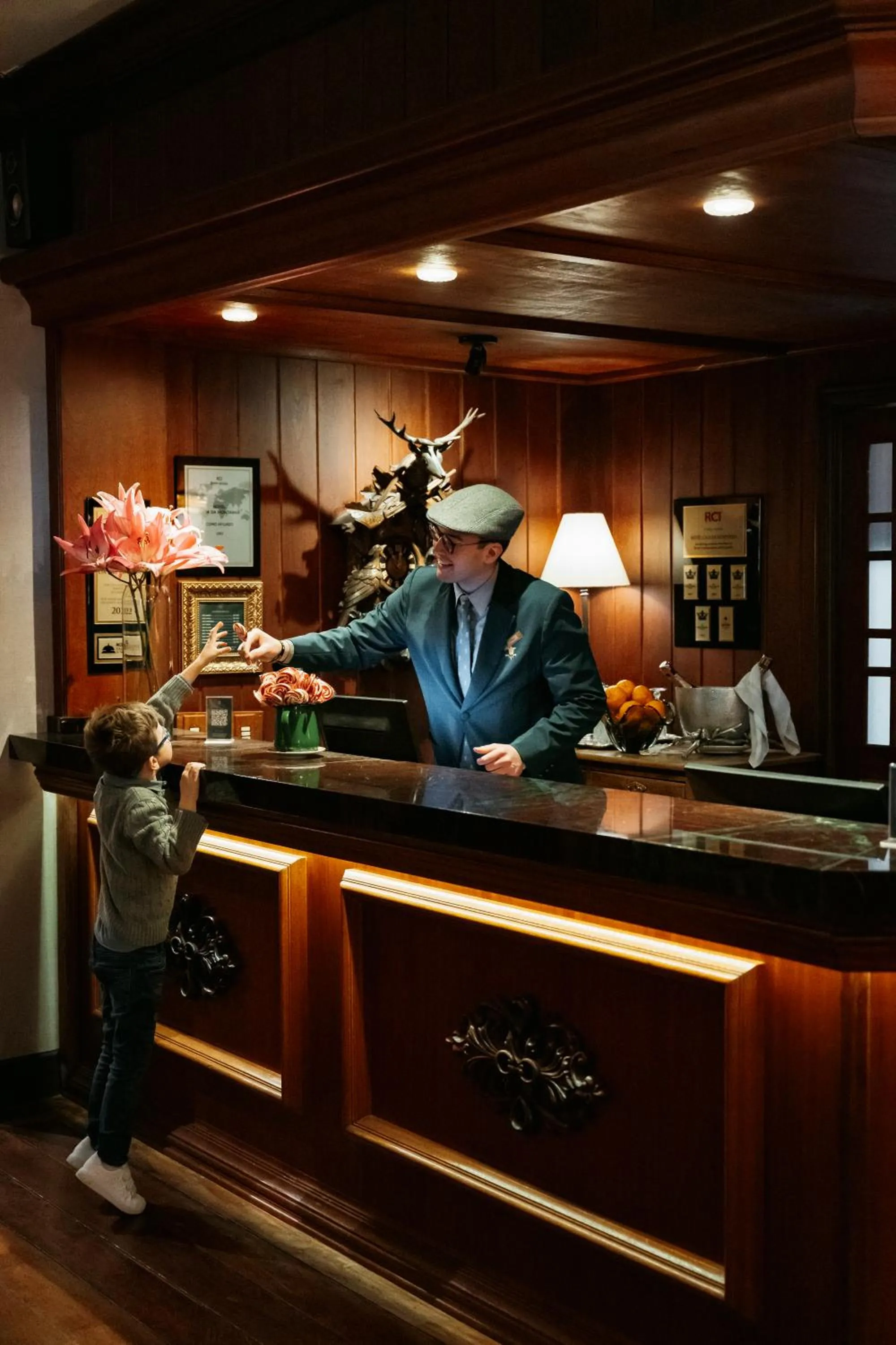 Lobby or reception in Casa da Montanha