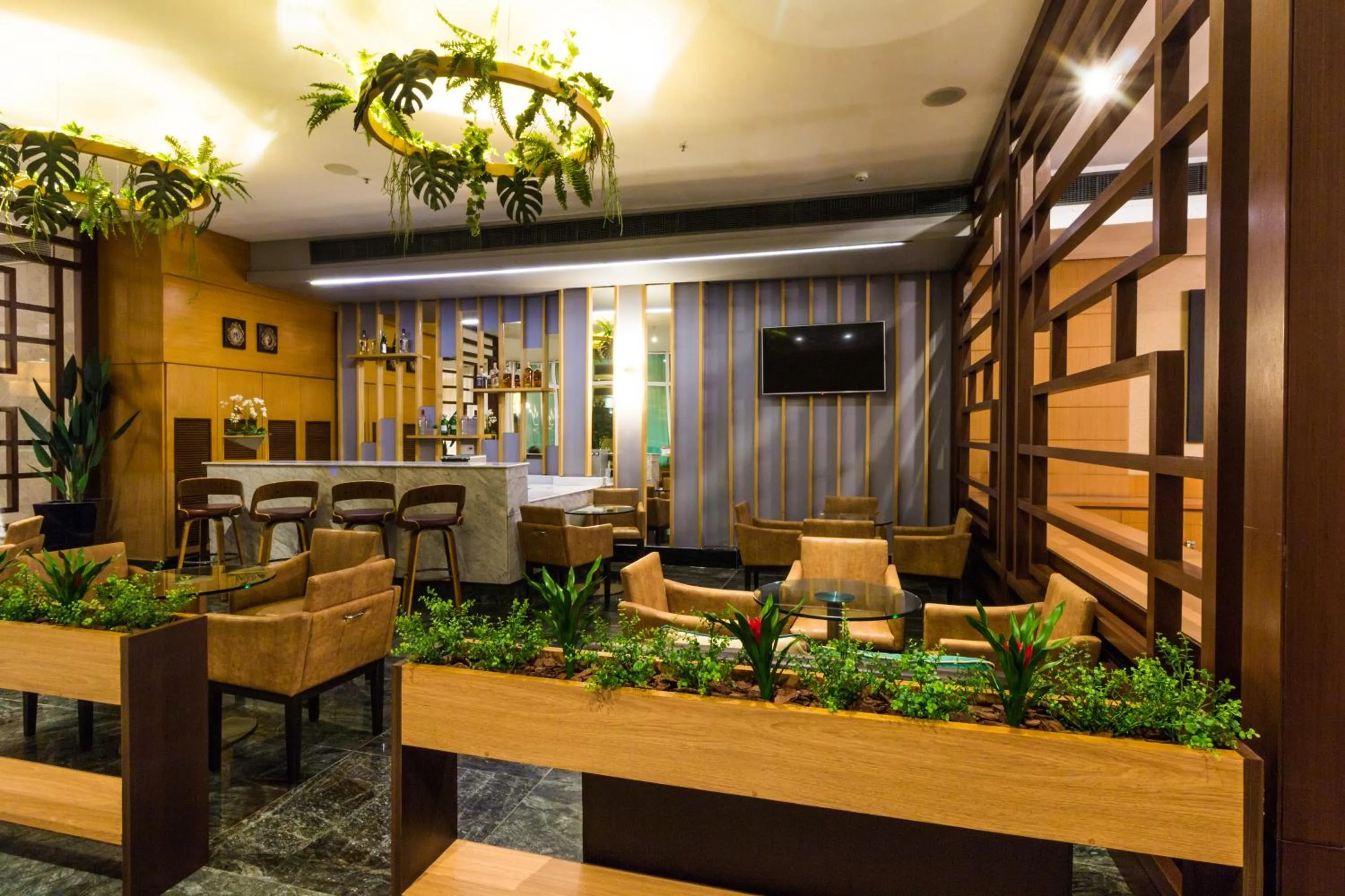 Lounge or bar in Royal Macaé Palace Hotel