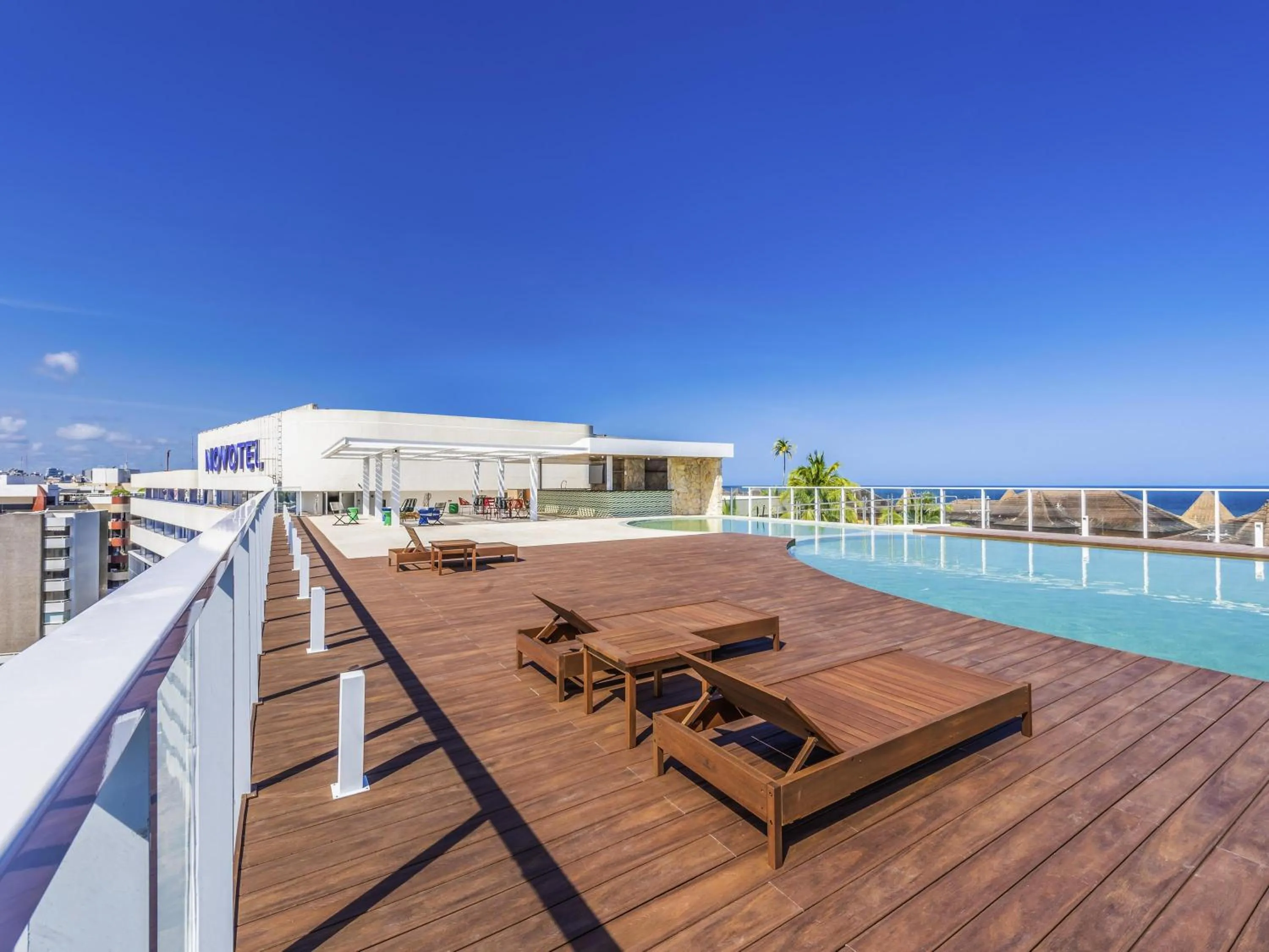 Pool view in Novotel Salvador Rio Vermelho