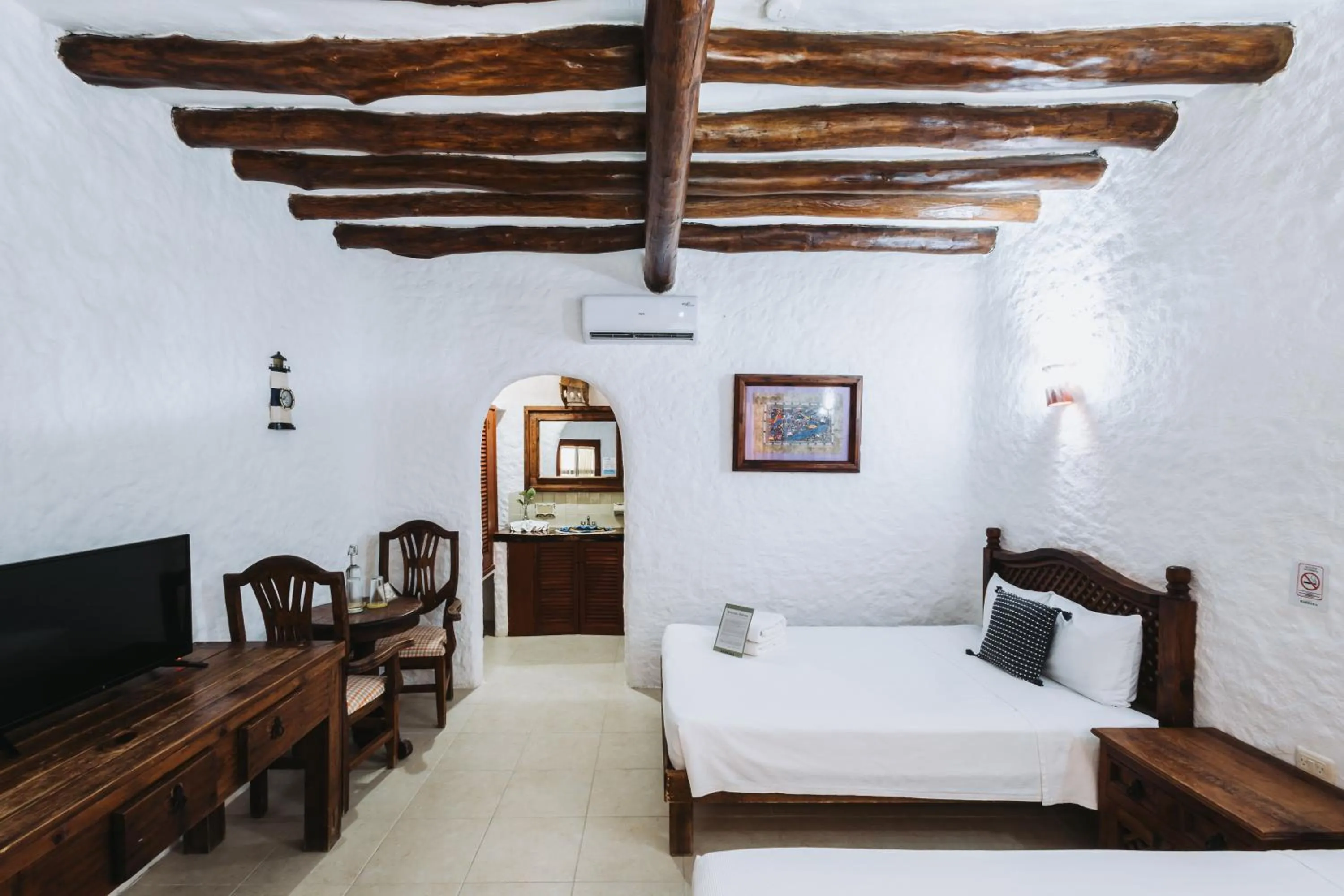 Bedroom, Bed in Hotel Casa Barbara Holbox