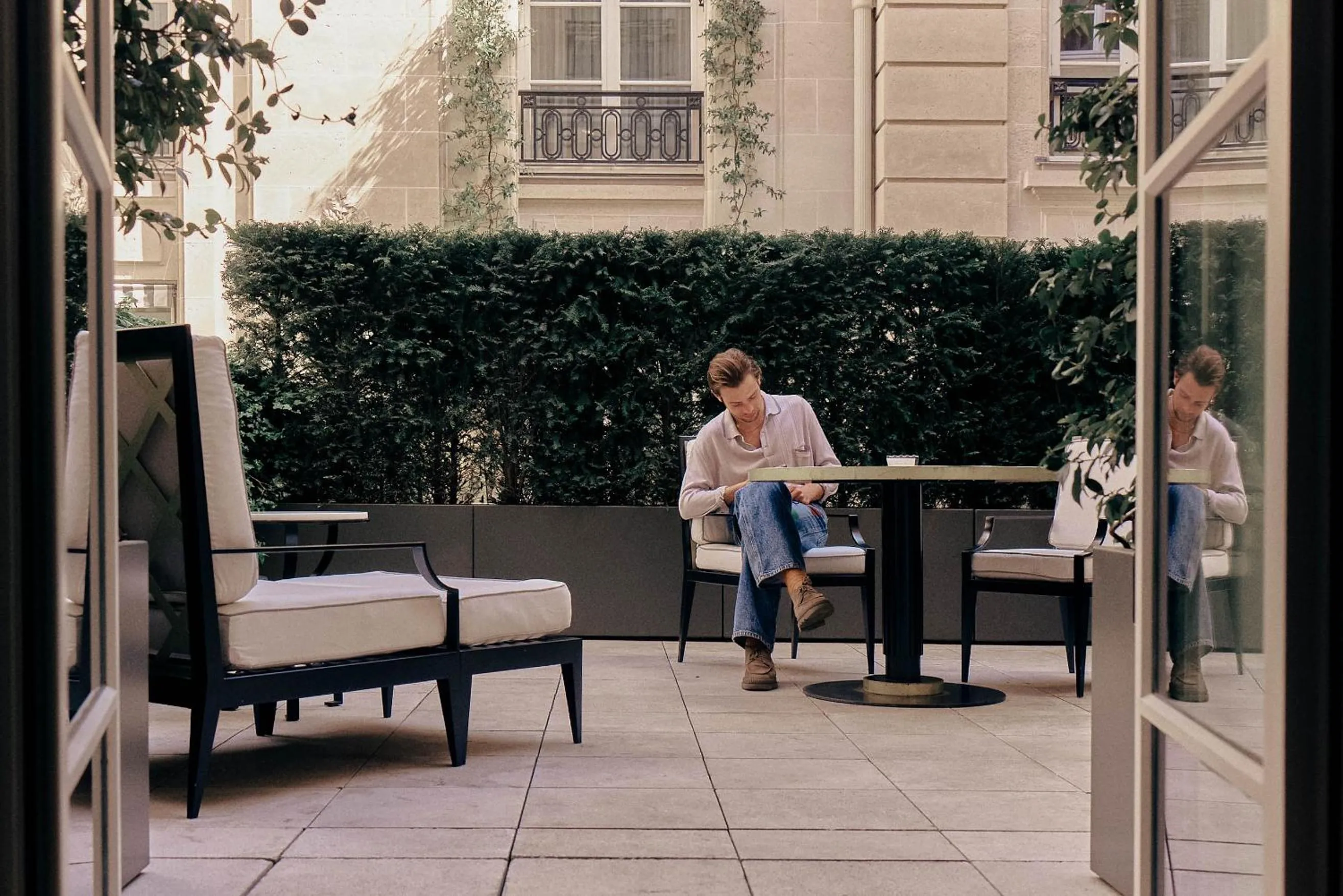 Patio in Hotel de Crillon
