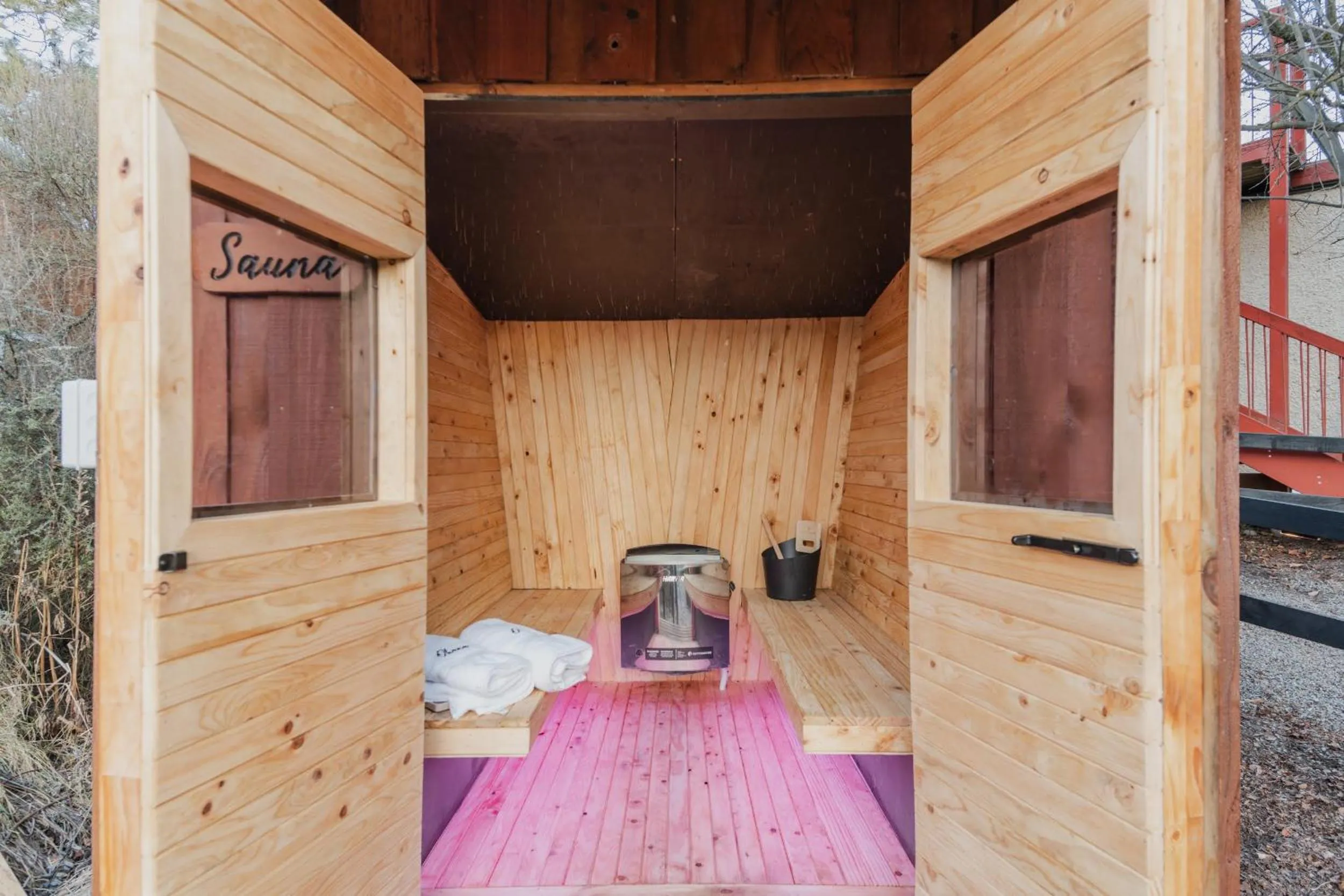 Sauna in Lake Tekapo Cottages