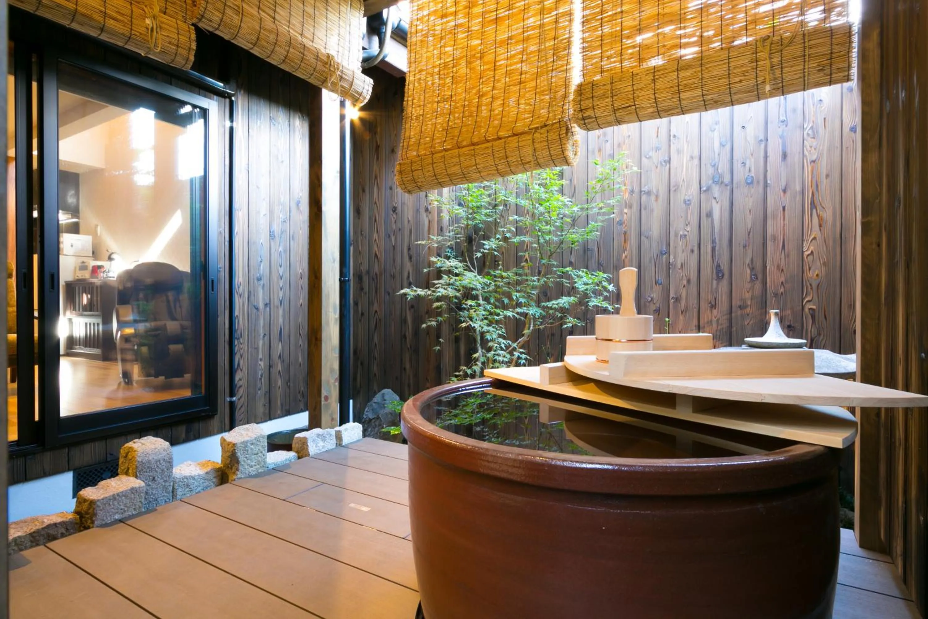 Bathroom in Kyotoya Tsukinoyu Kukai