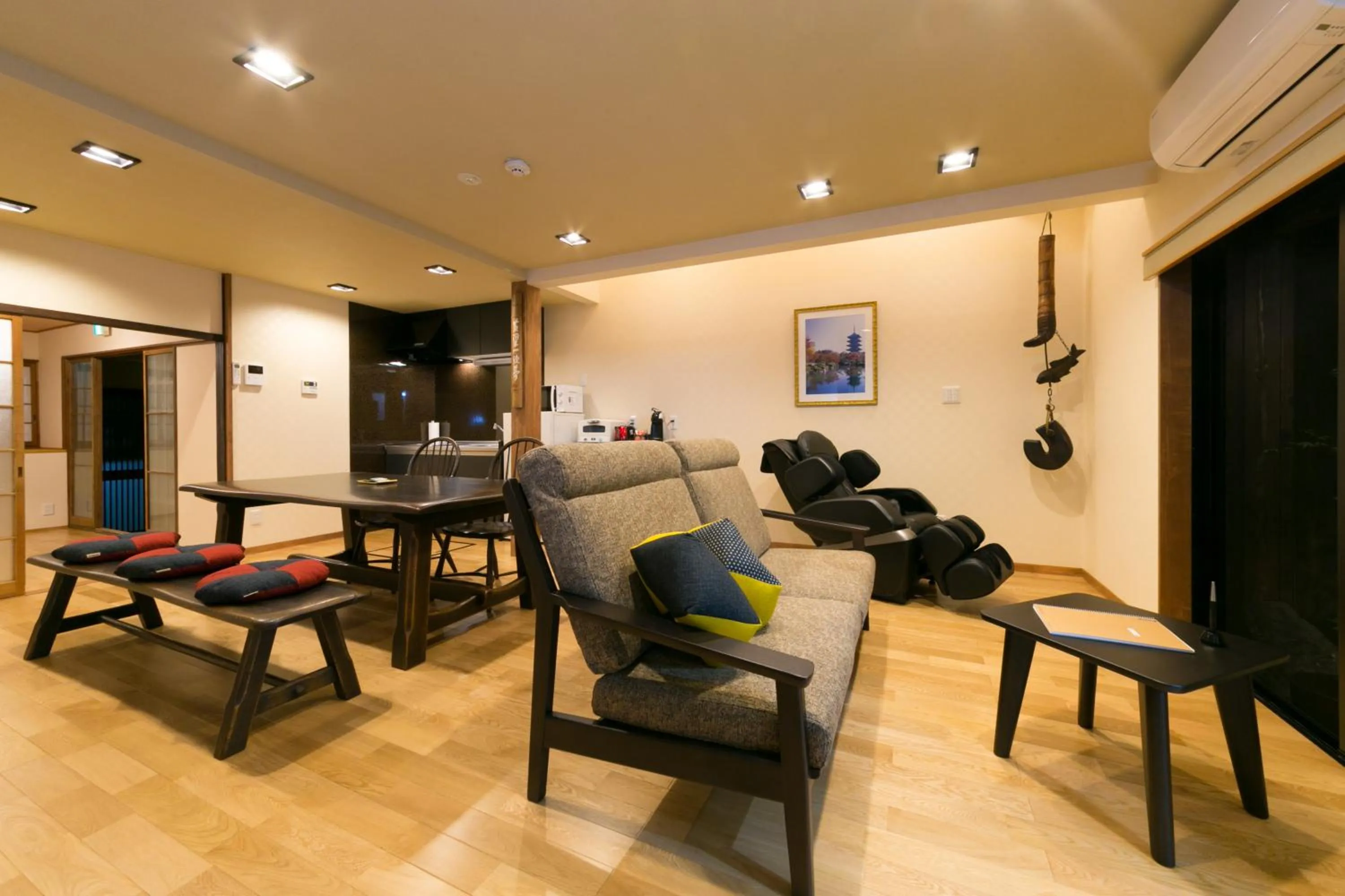 Living room in Kyotoya Tsukinoyu Kukai