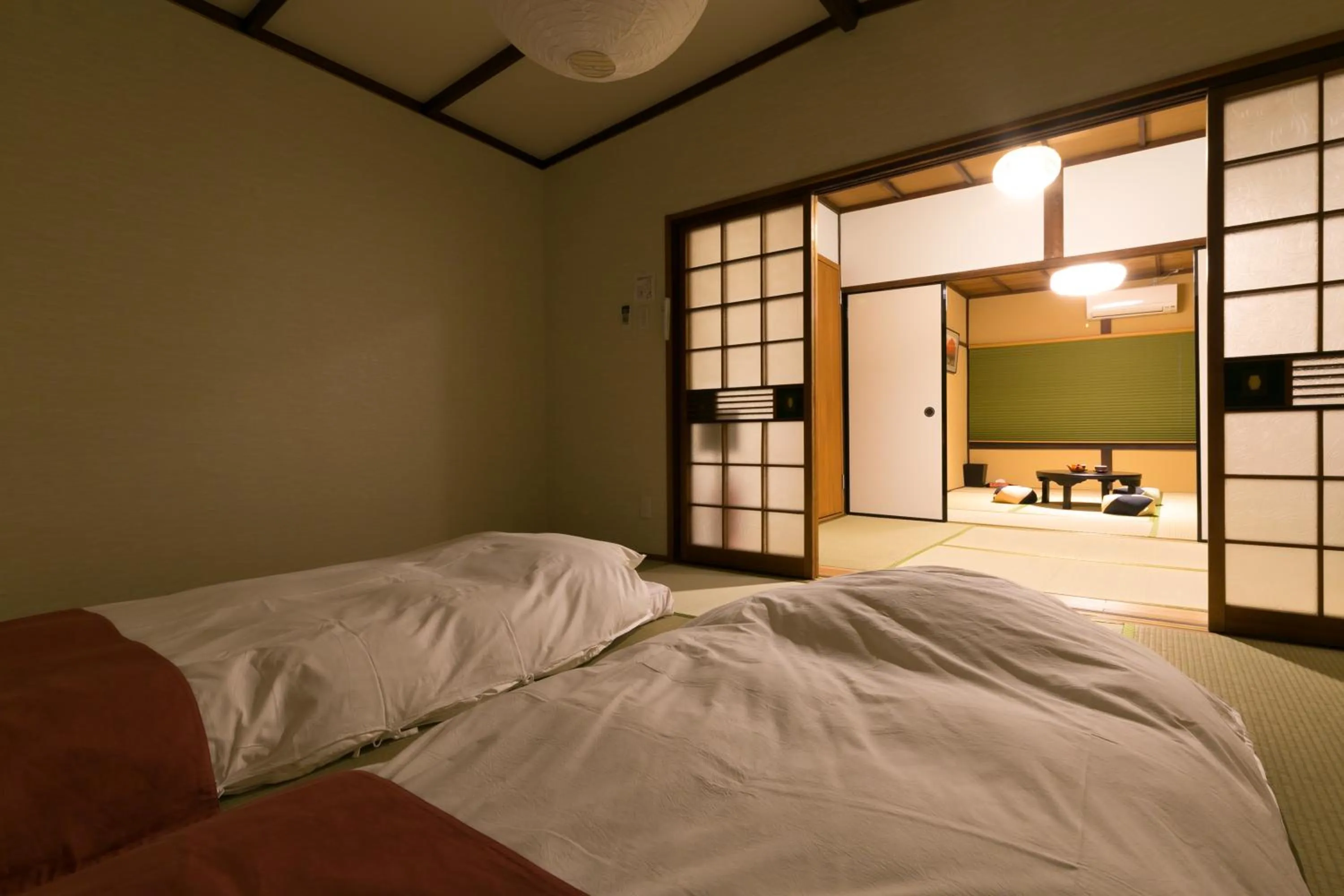Bedroom, Bed in Kyotoya Tsukinoyu Kukai