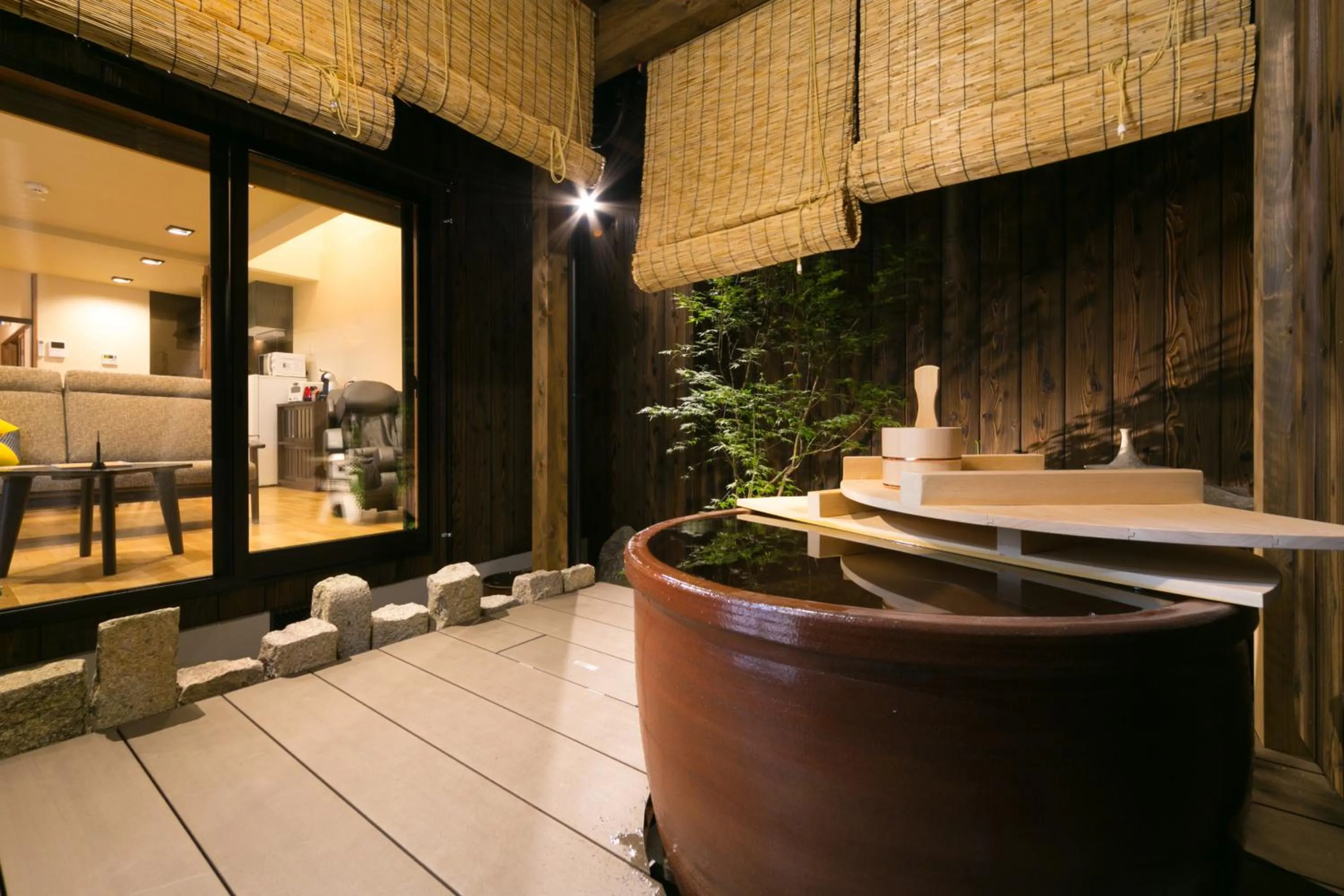 Bathroom in Kyotoya Tsukinoyu Kukai