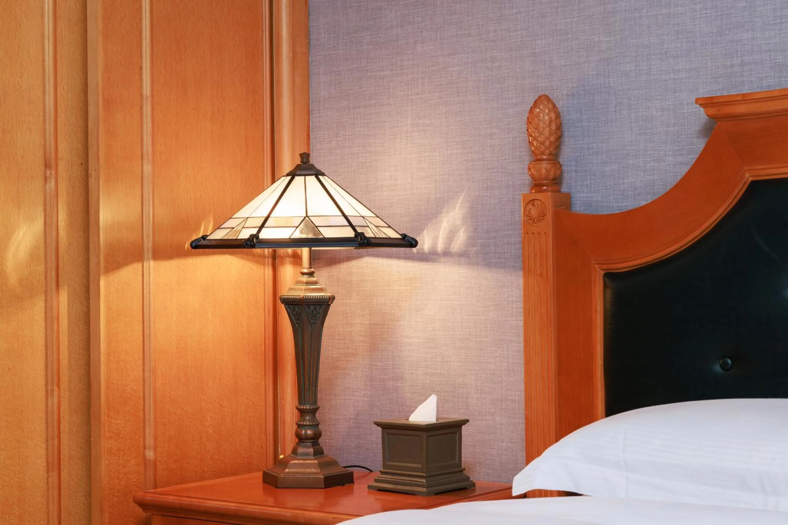 Decorative detail, Bed in Grand Noble Hotel Dongguan