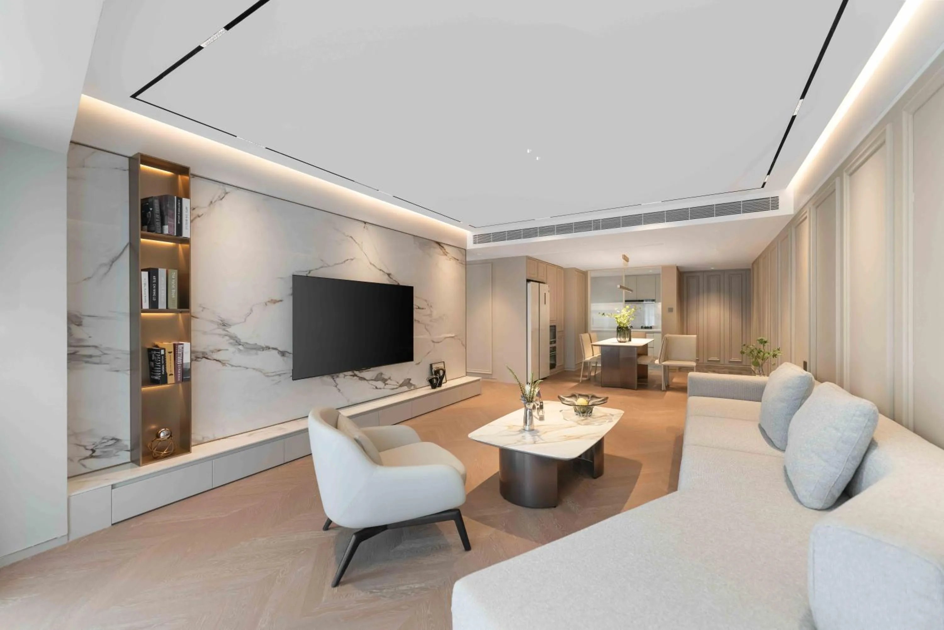 Living room in CM+ Service Apartment Shenzhen Taige