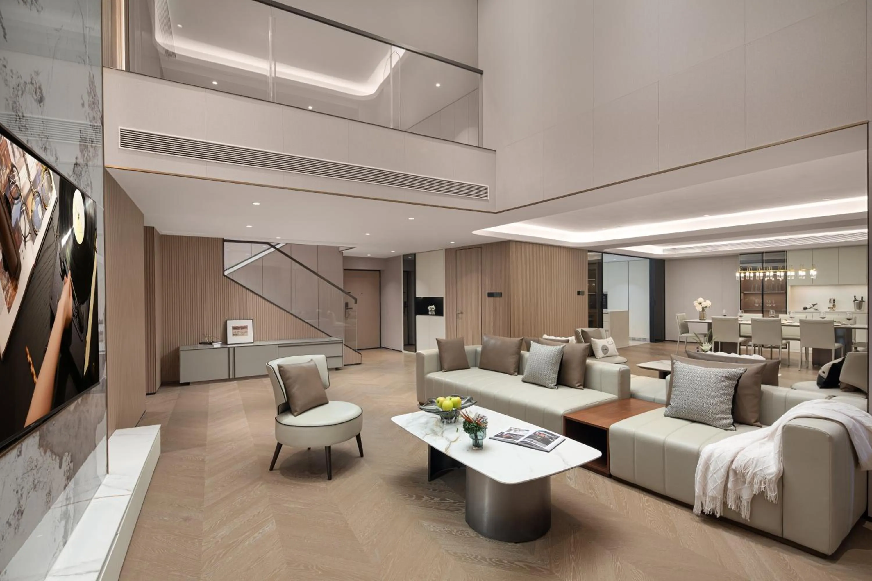 Living room in CM+ Service Apartment Shenzhen Taige