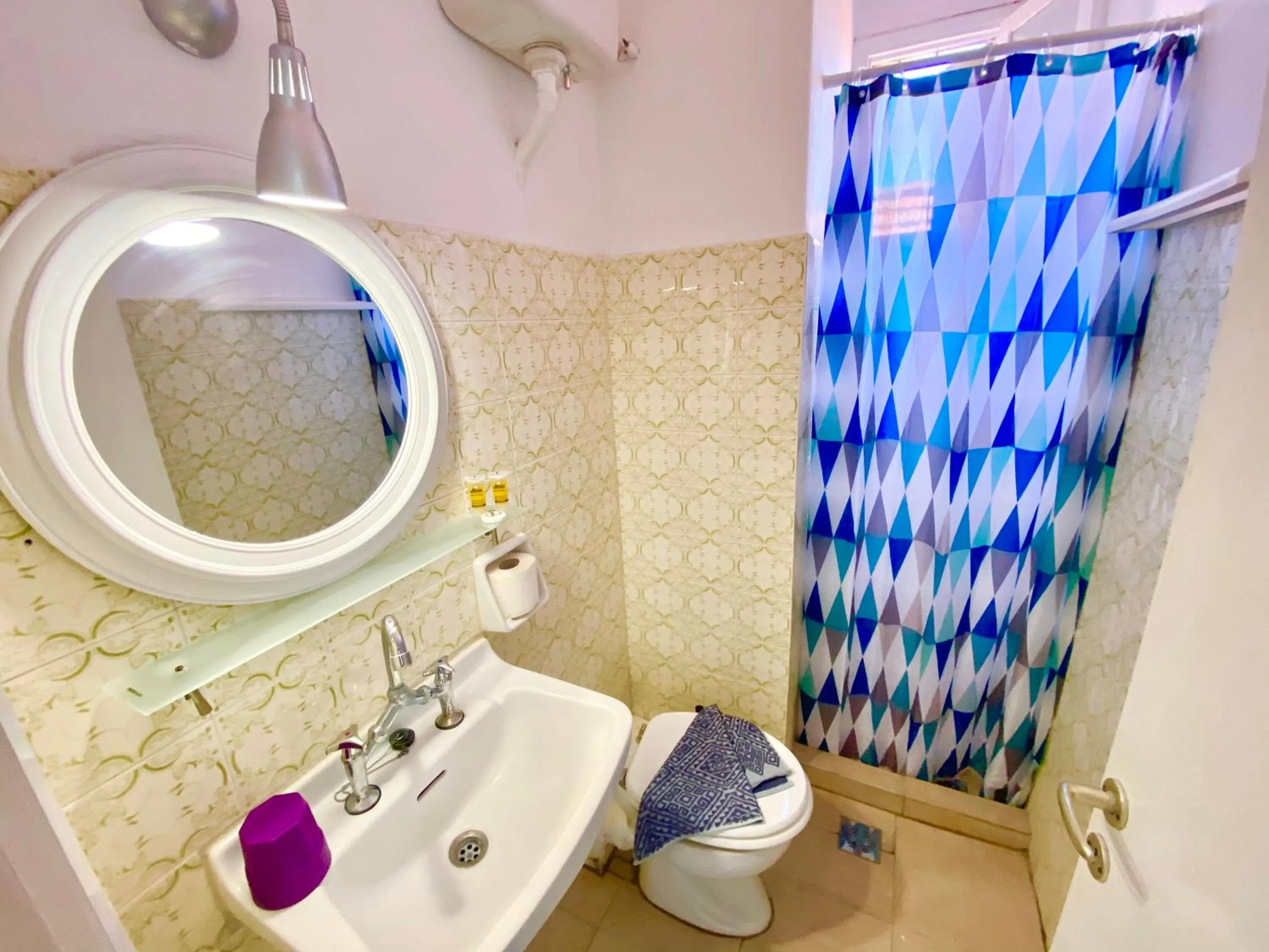Bathroom in Avra Budget Beach Rooms