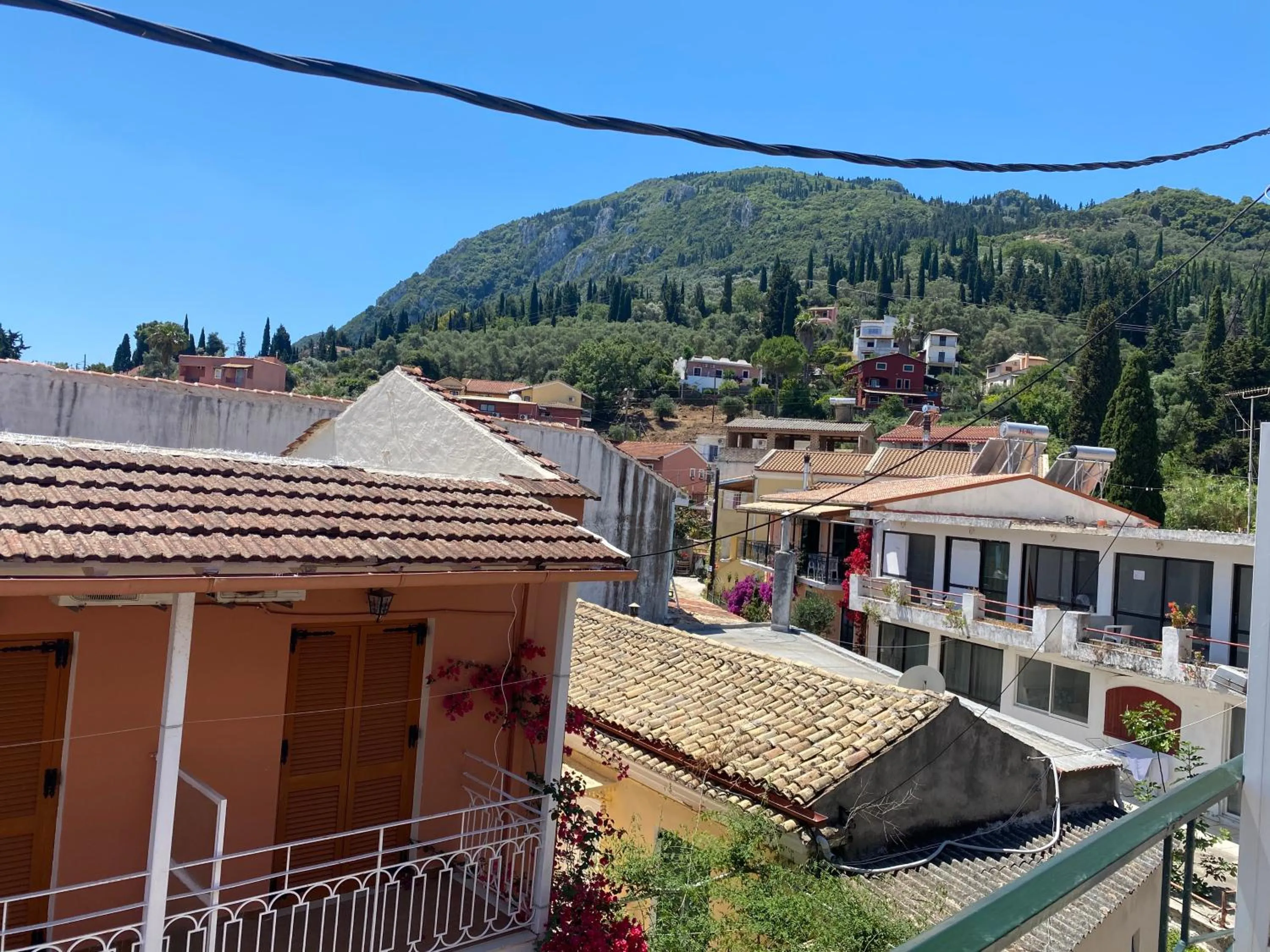 Mountain view in Avra Budget Beach Rooms