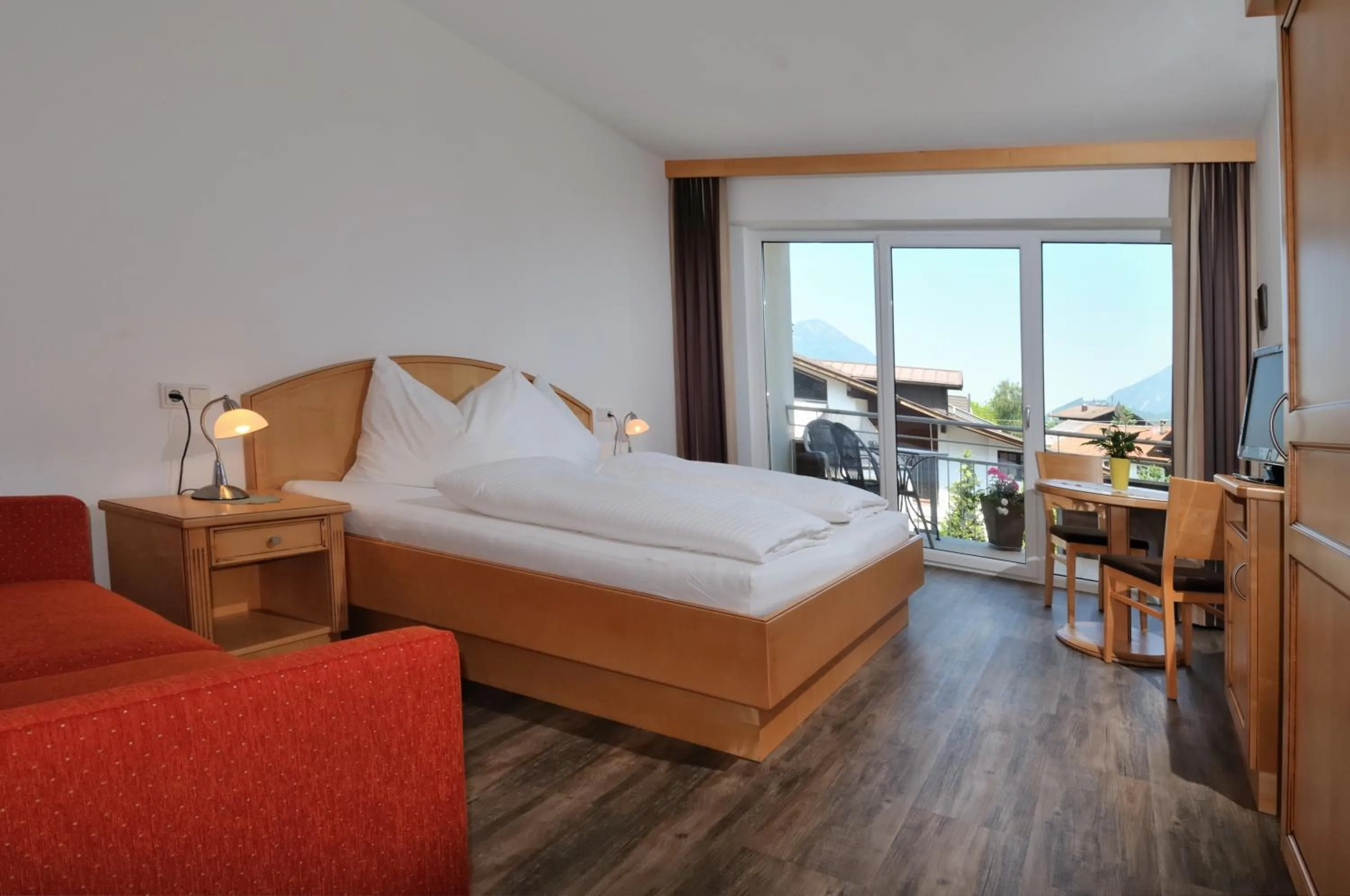 Bed in Pension Apartment Hödner