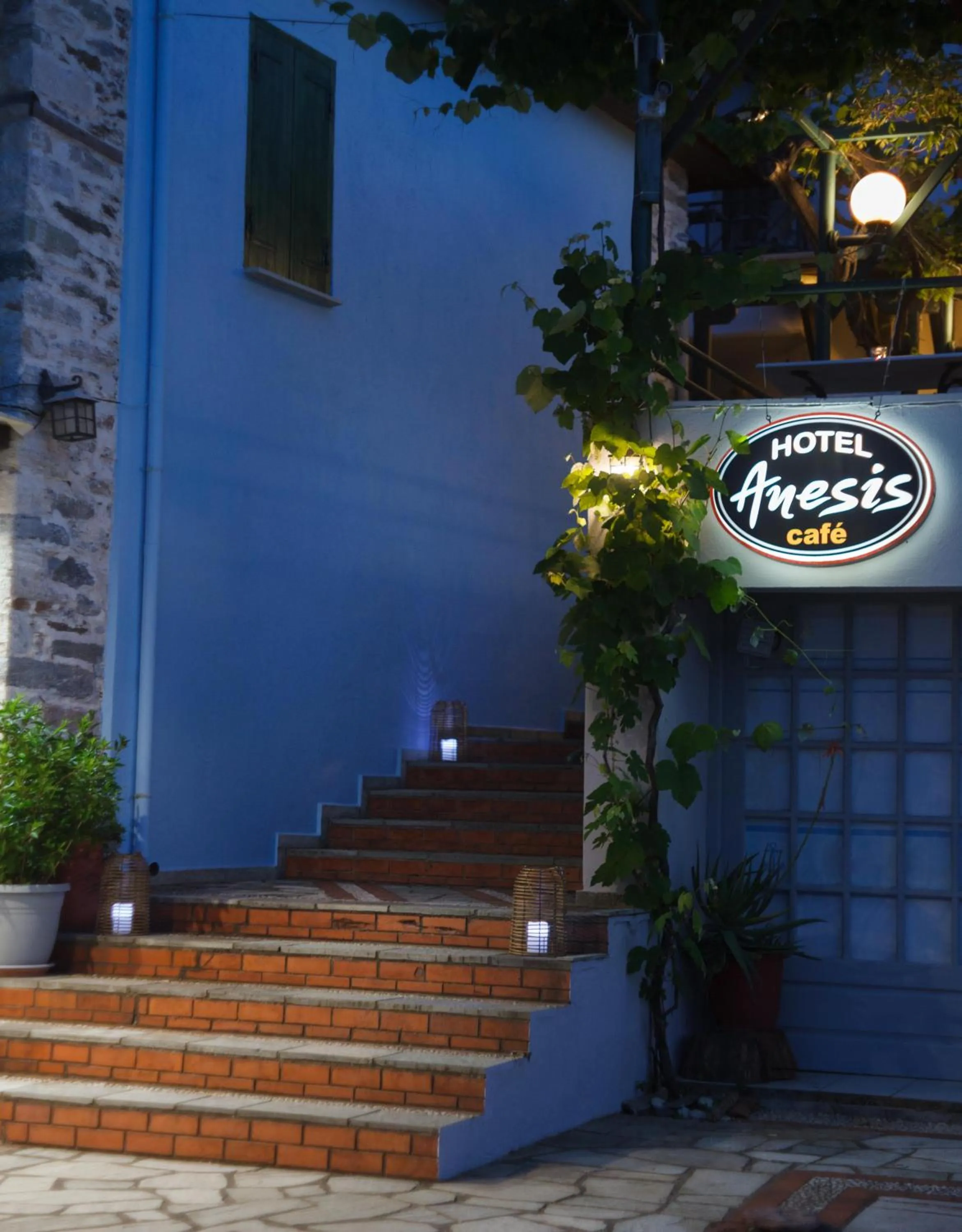 Facade/entrance in Anesis Hotel