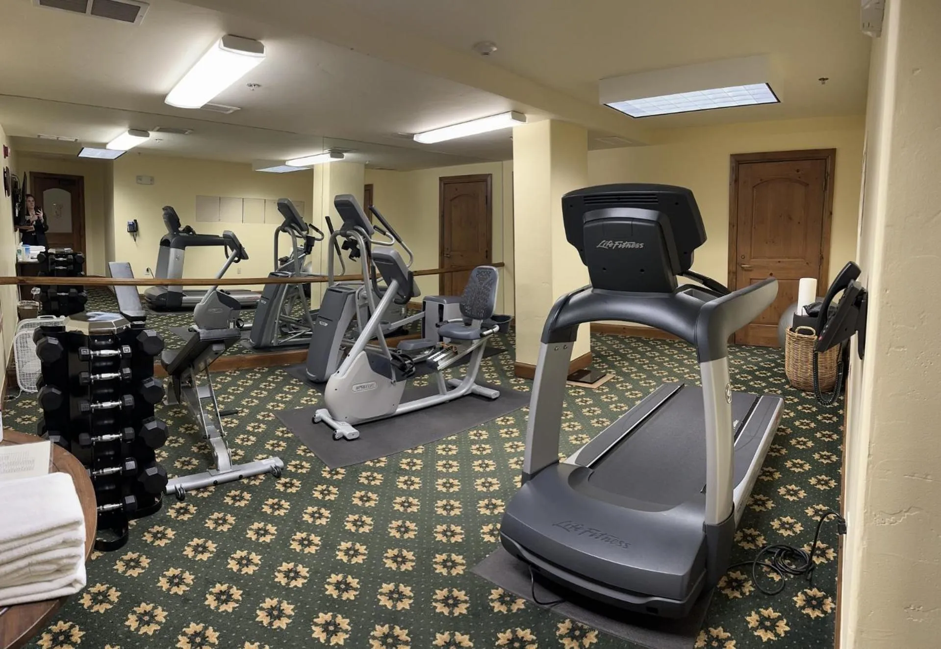 Fitness centre/facilities in Austria Haus Hotel