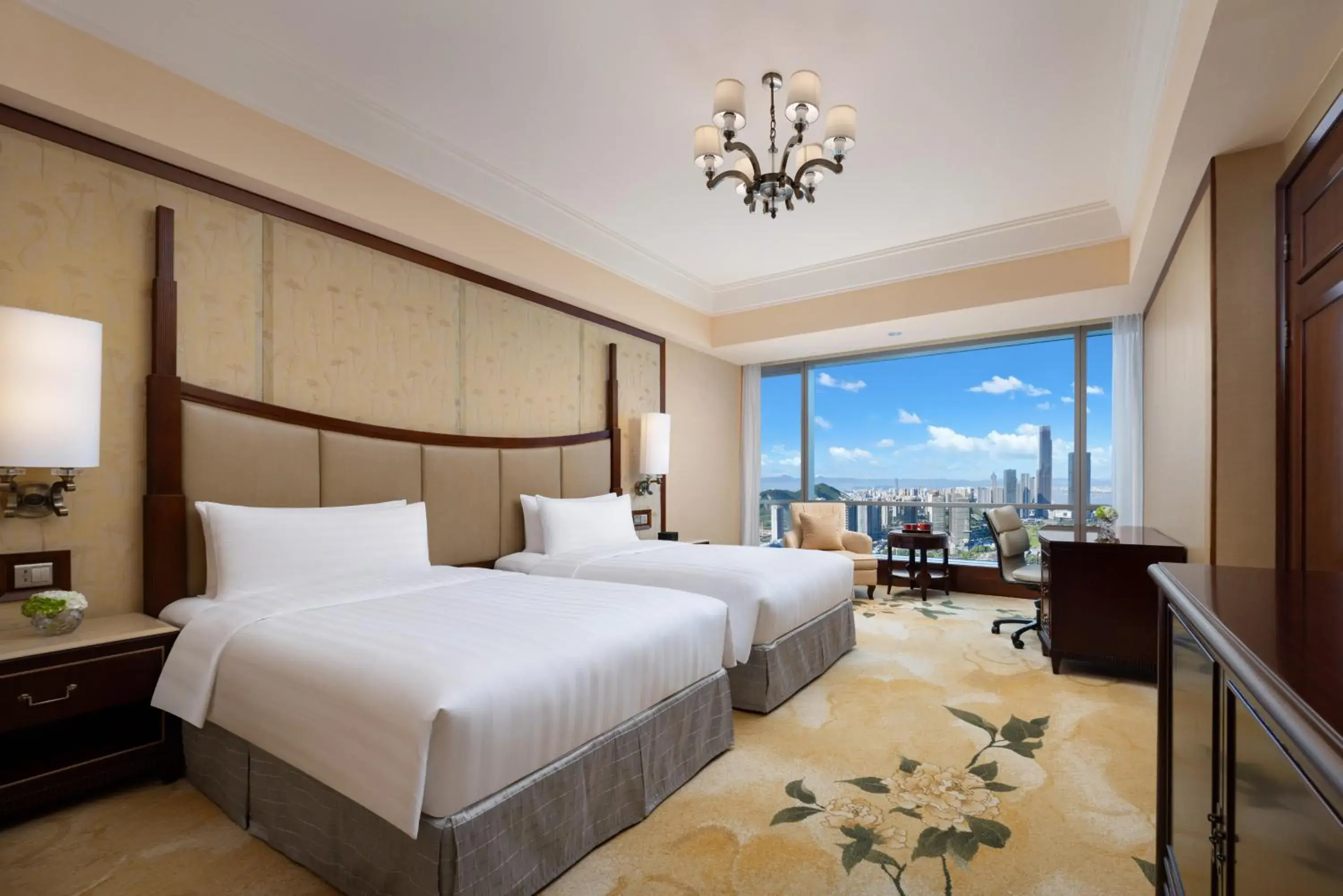 Horizon Twin Room in Shangri-La Wenzhou Horizon Twin Room in Shangri-La Wenzhou