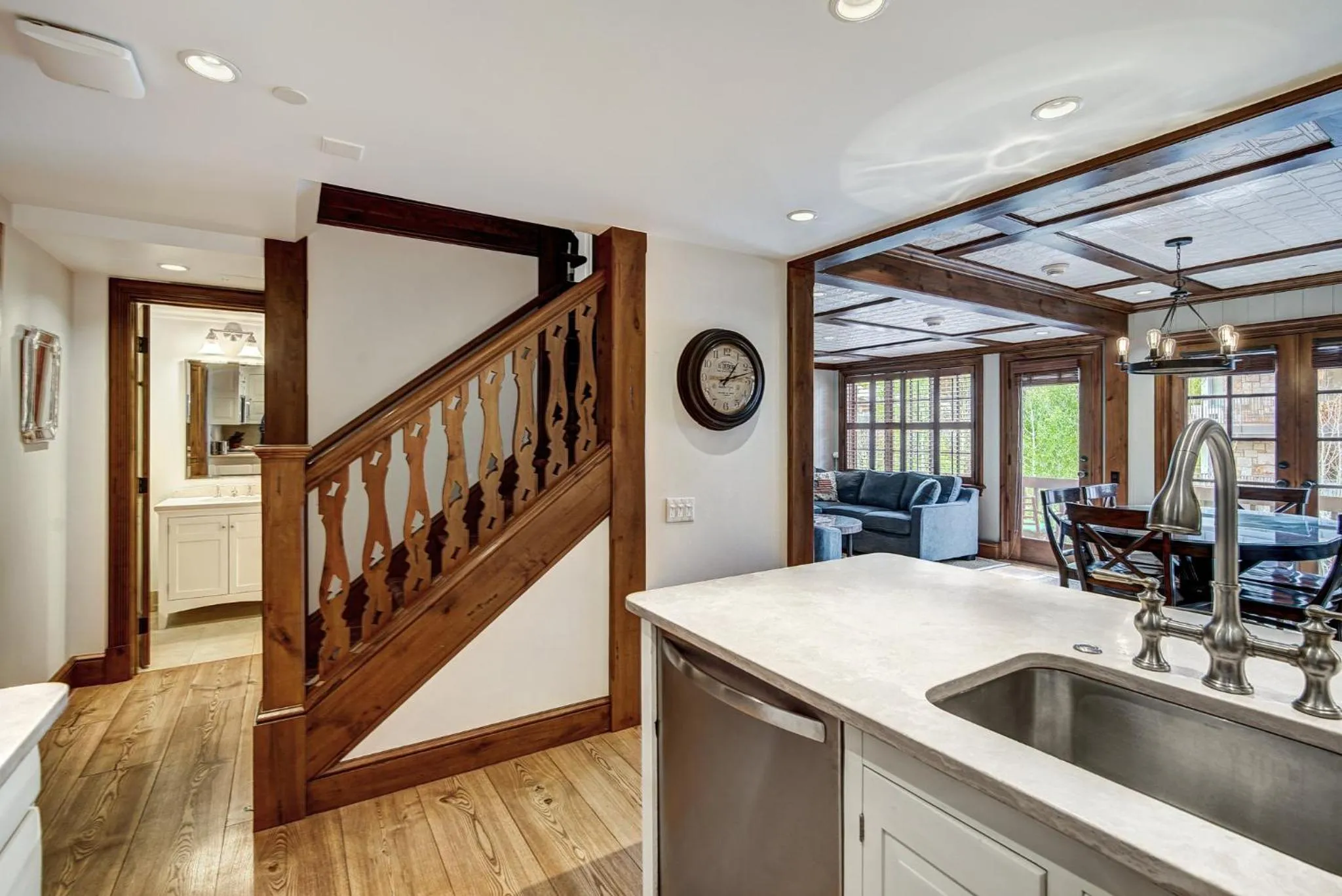 Communal kitchen in Lodge at Vail, A RockResort by Vail Resorts