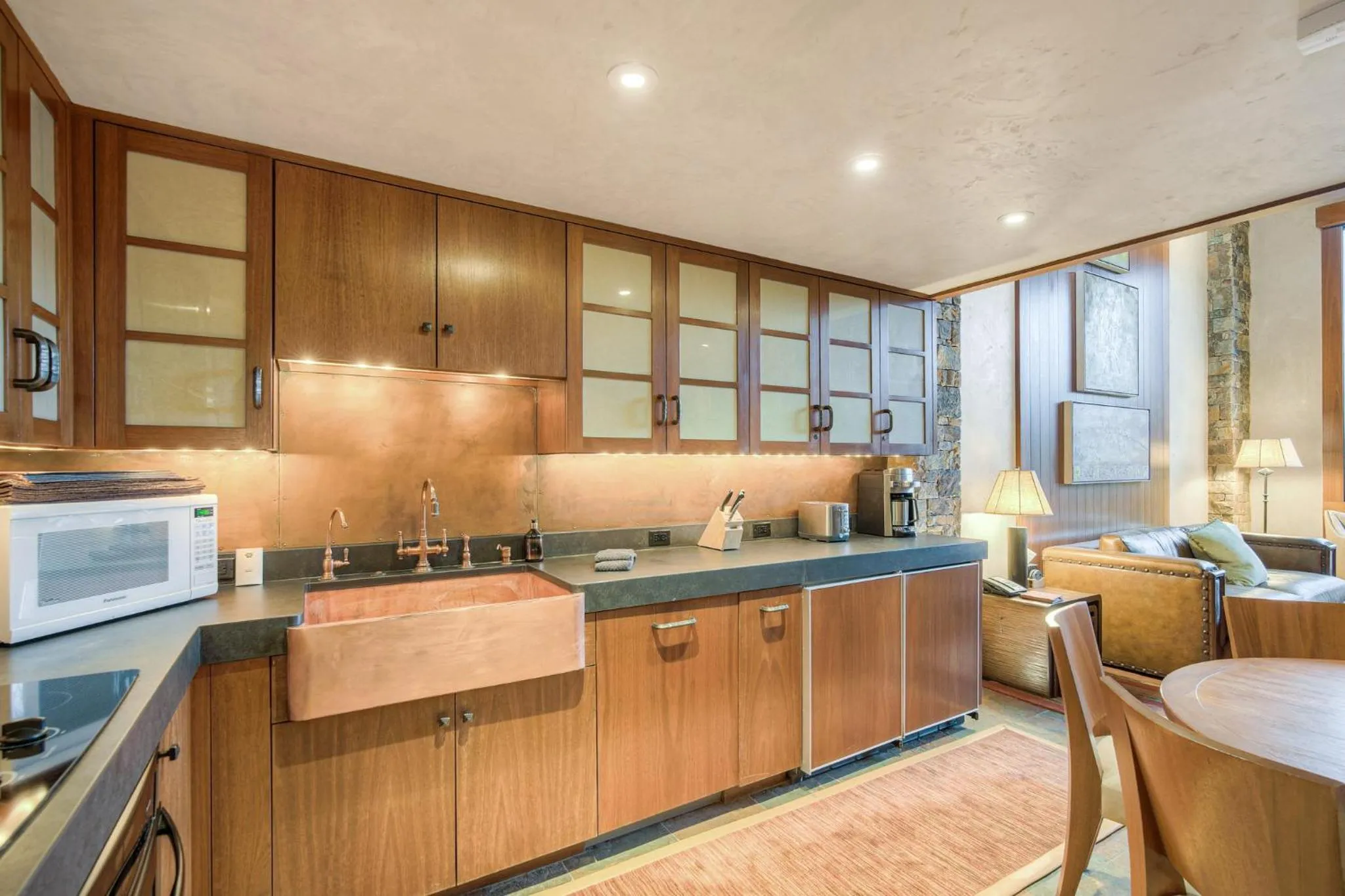 Communal kitchen in Lodge at Vail, A RockResort by Vail Resorts