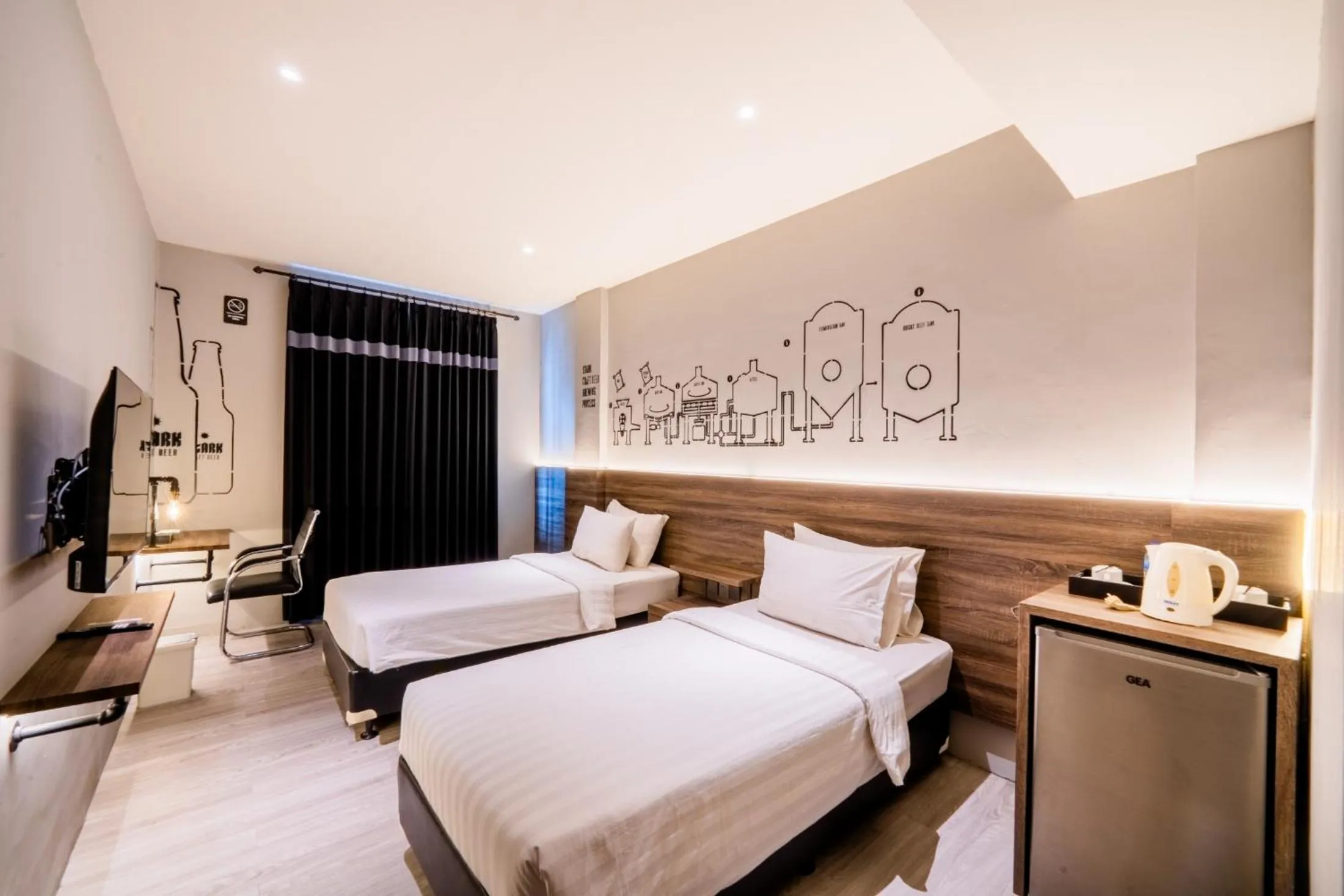 Bed in Stark Boutique Hotel and Spa