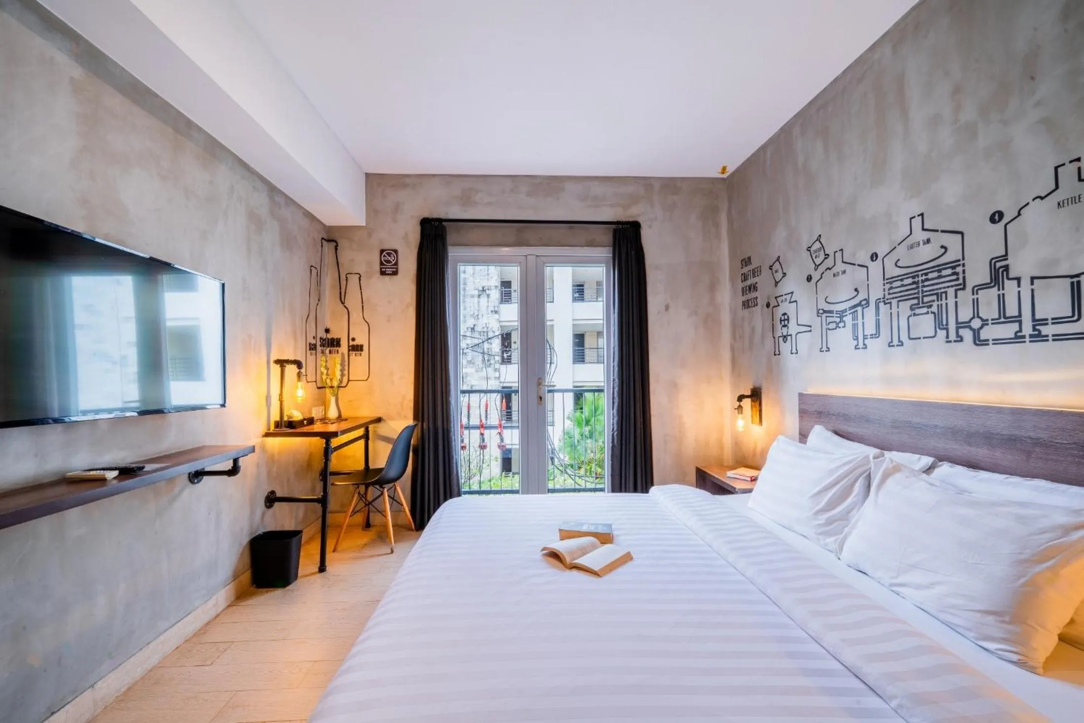 Bed in Stark Boutique Hotel and Spa