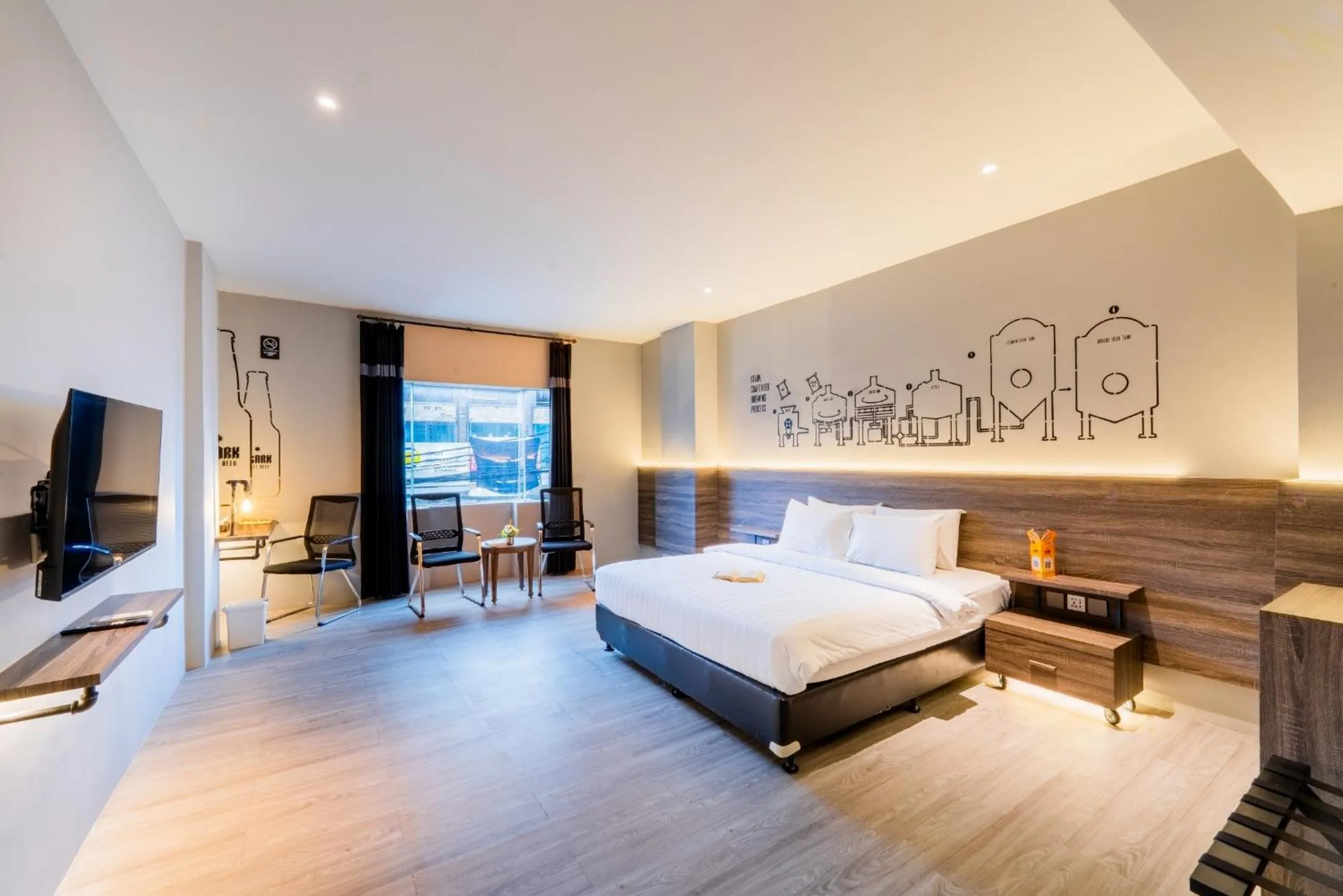 Bed in Stark Boutique Hotel and Spa