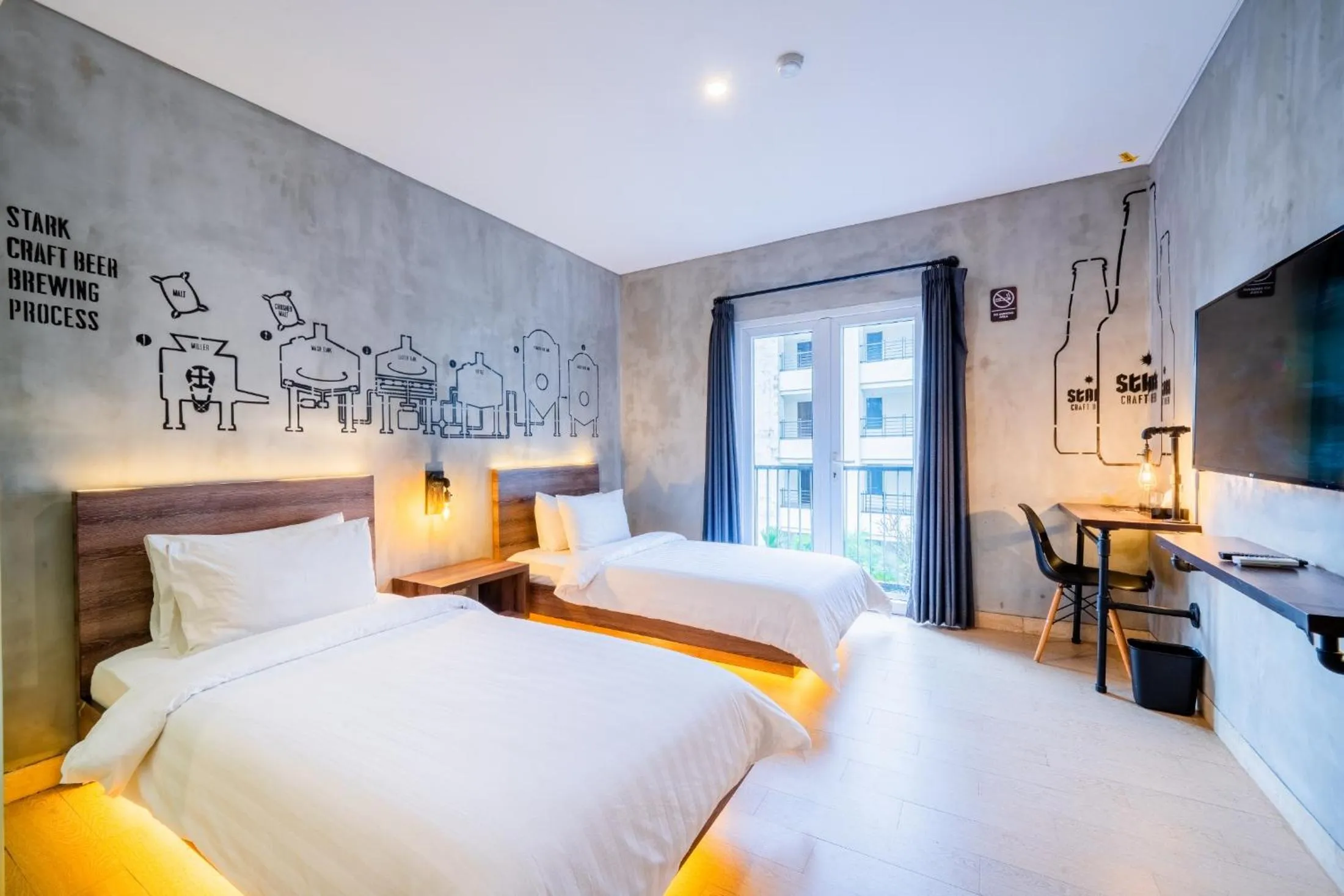 Bed in Stark Boutique Hotel and Spa