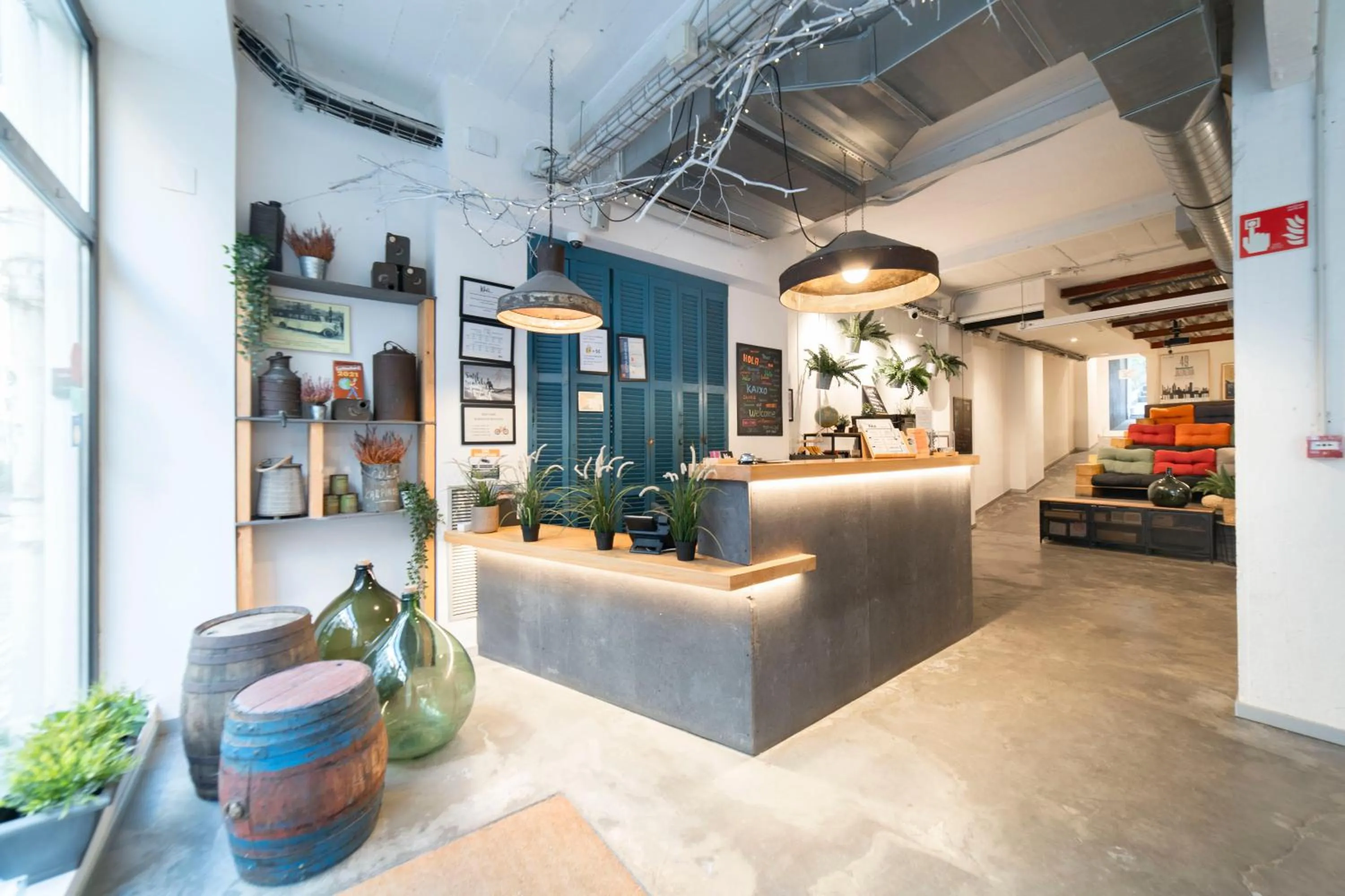 Lobby or reception in Koba Hostel