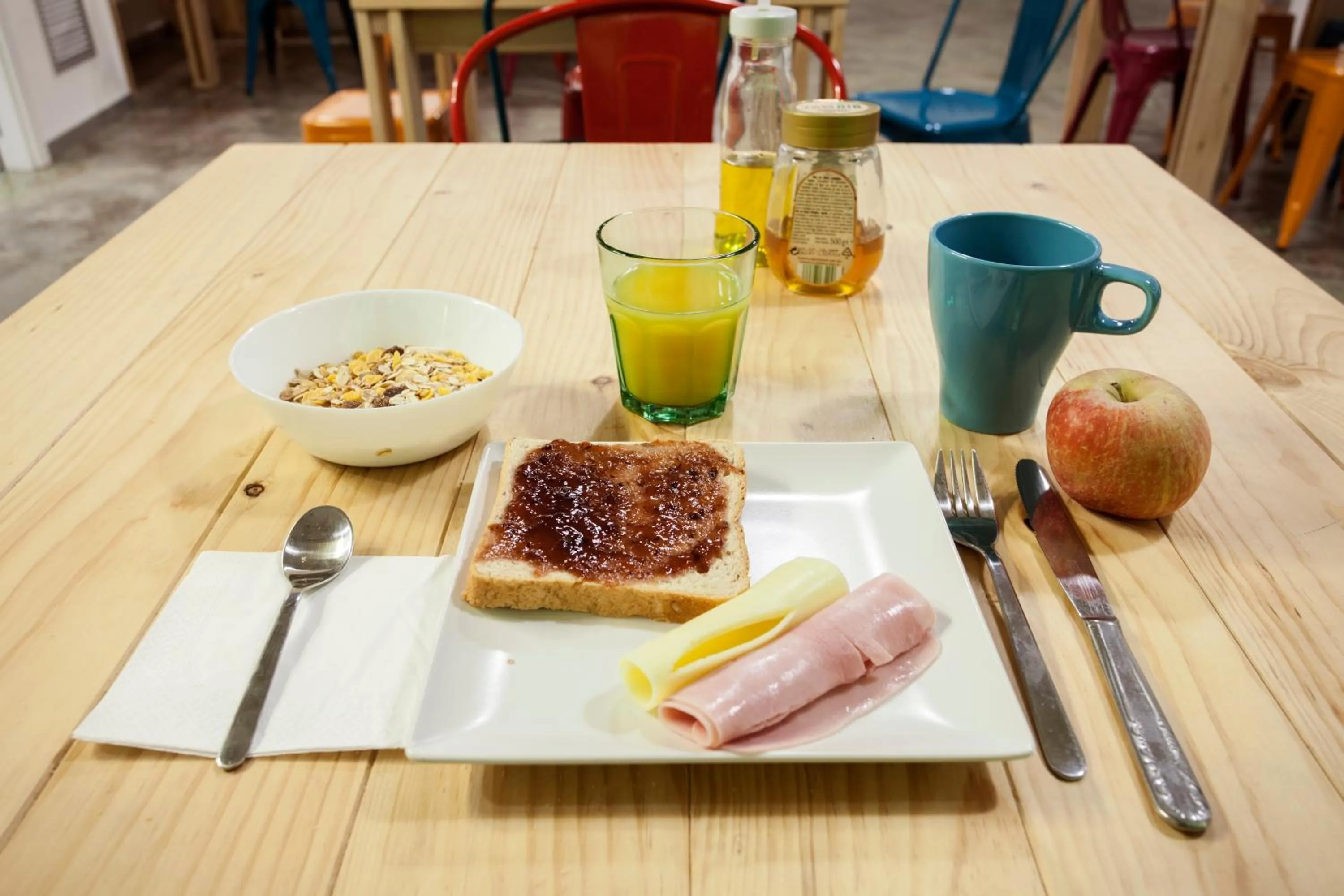 Breakfast in Koba Hostel