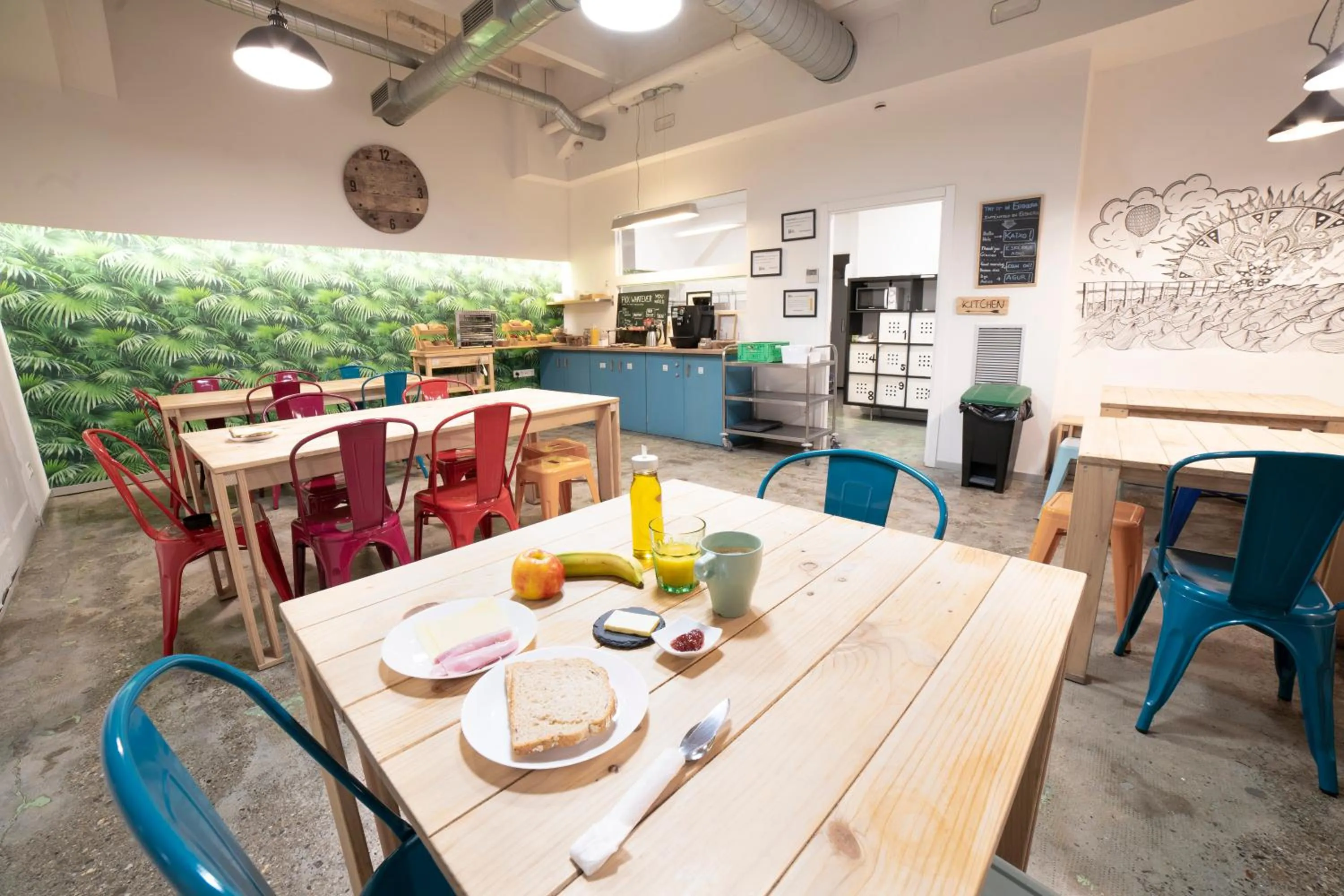 Dining area in Koba Hostel