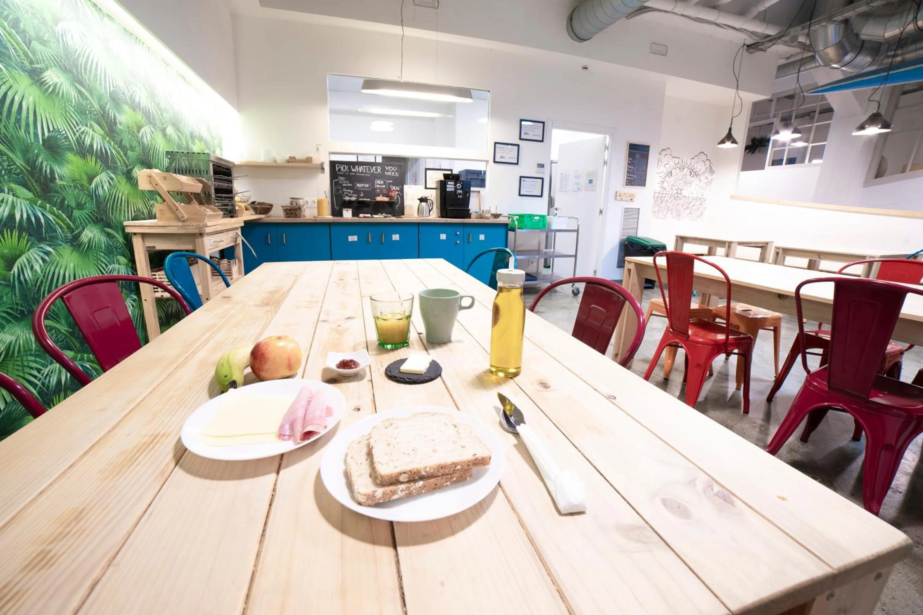 Dining area in Koba Hostel