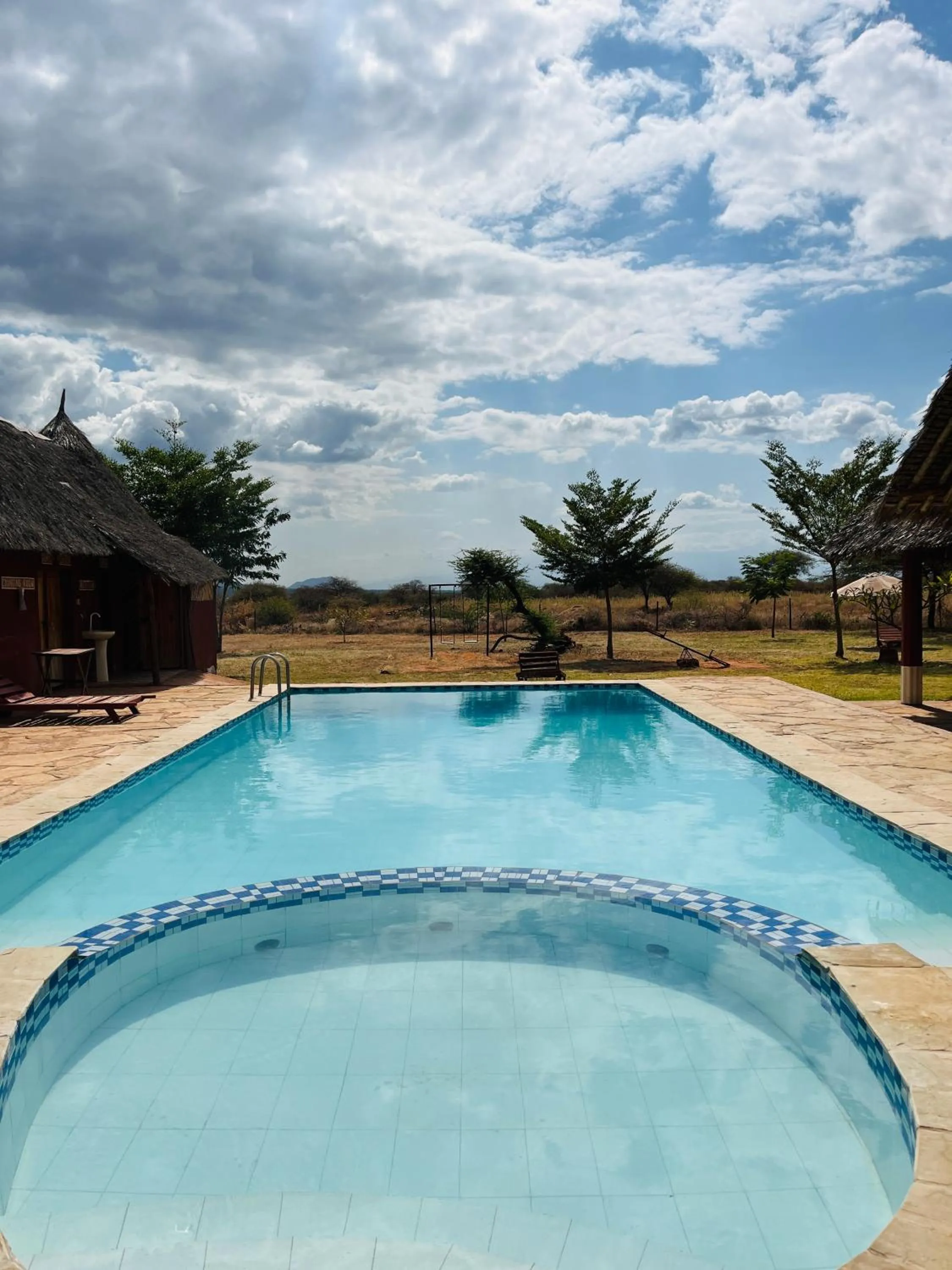 Pool view in Lake Jipe Eco Lodge