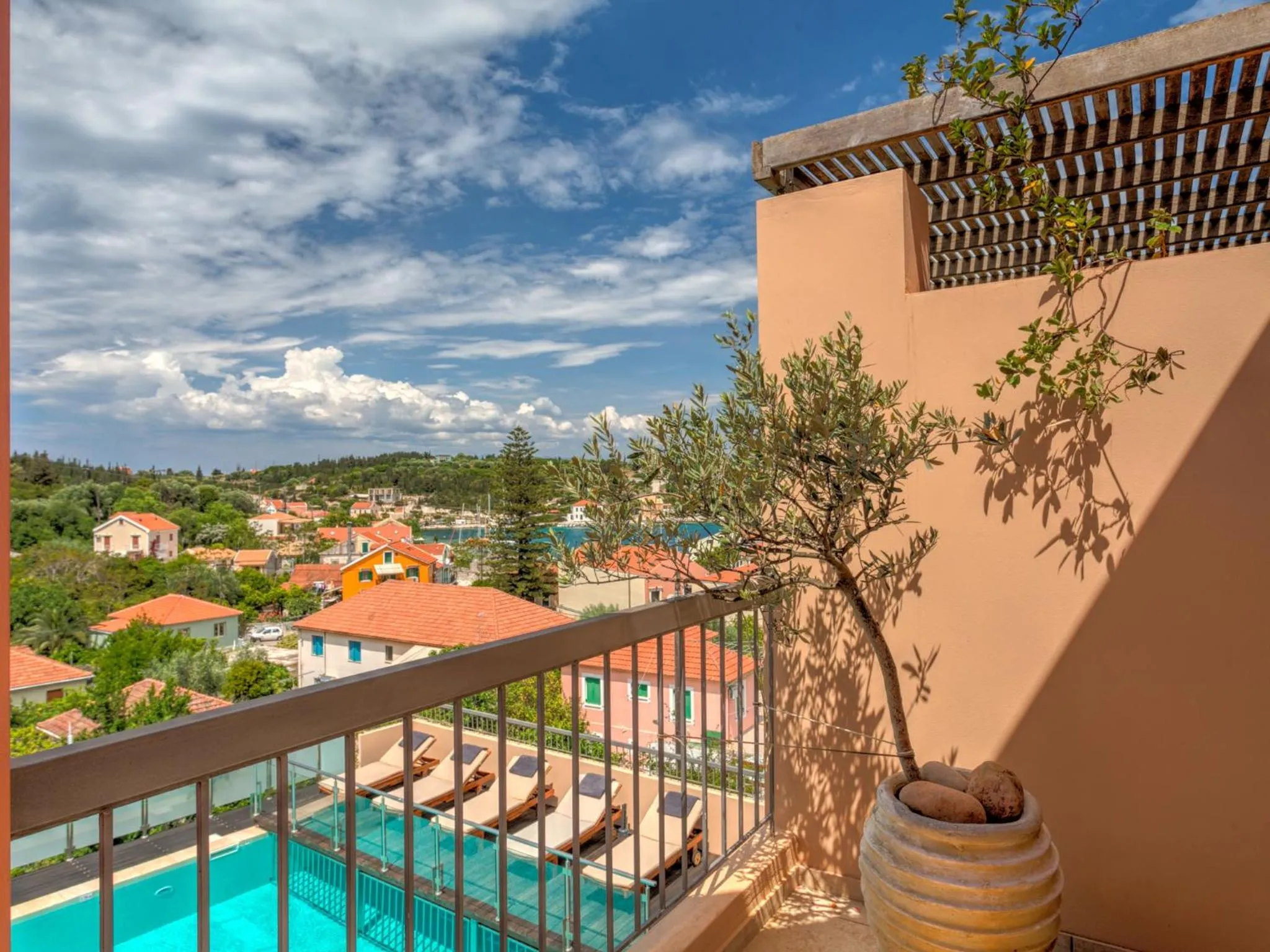 Balcony/Terrace in Fiscardo Bay Hotel