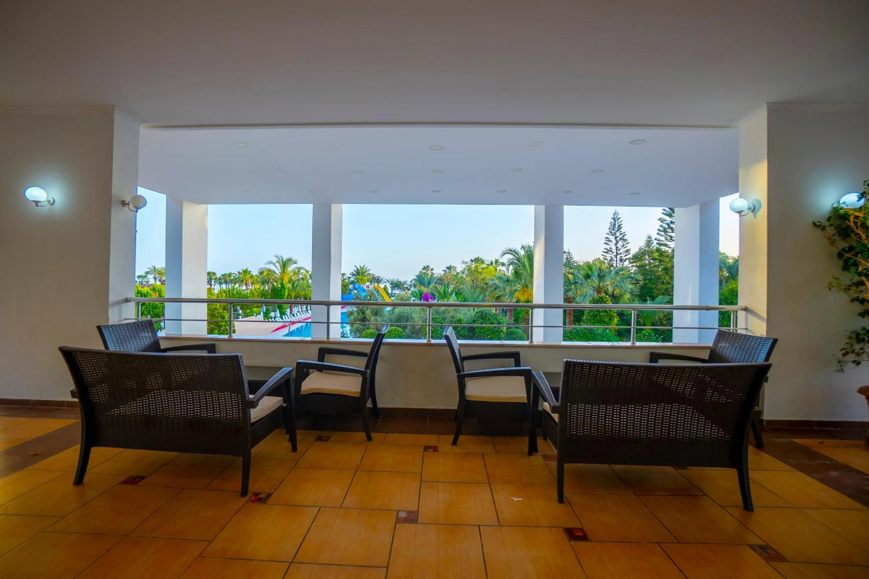 Patio in Stella Beach Hotel Ultra All Inclusive