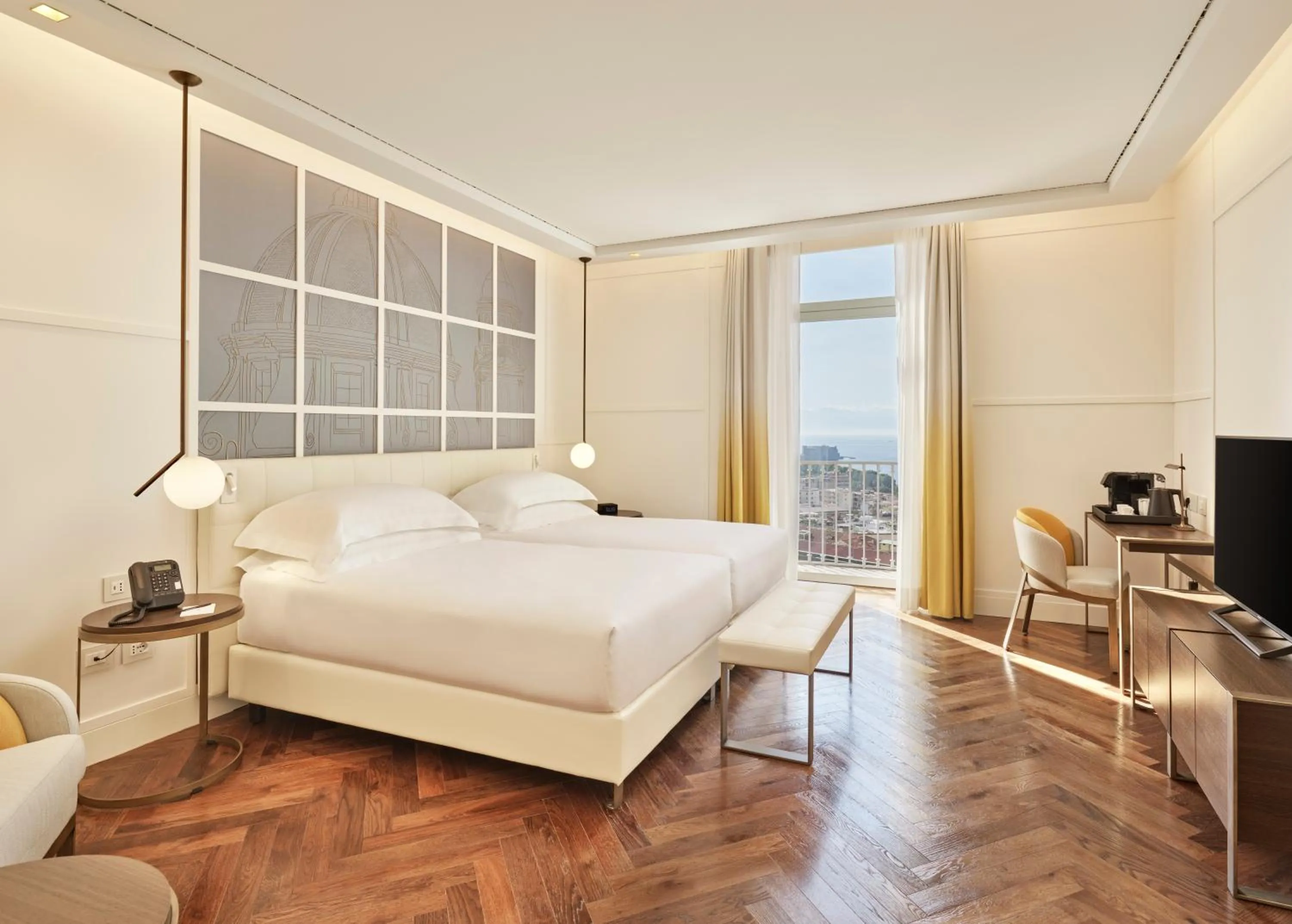 Bedroom, Bed in De Bonart Naples, Curio Collection By Hilton