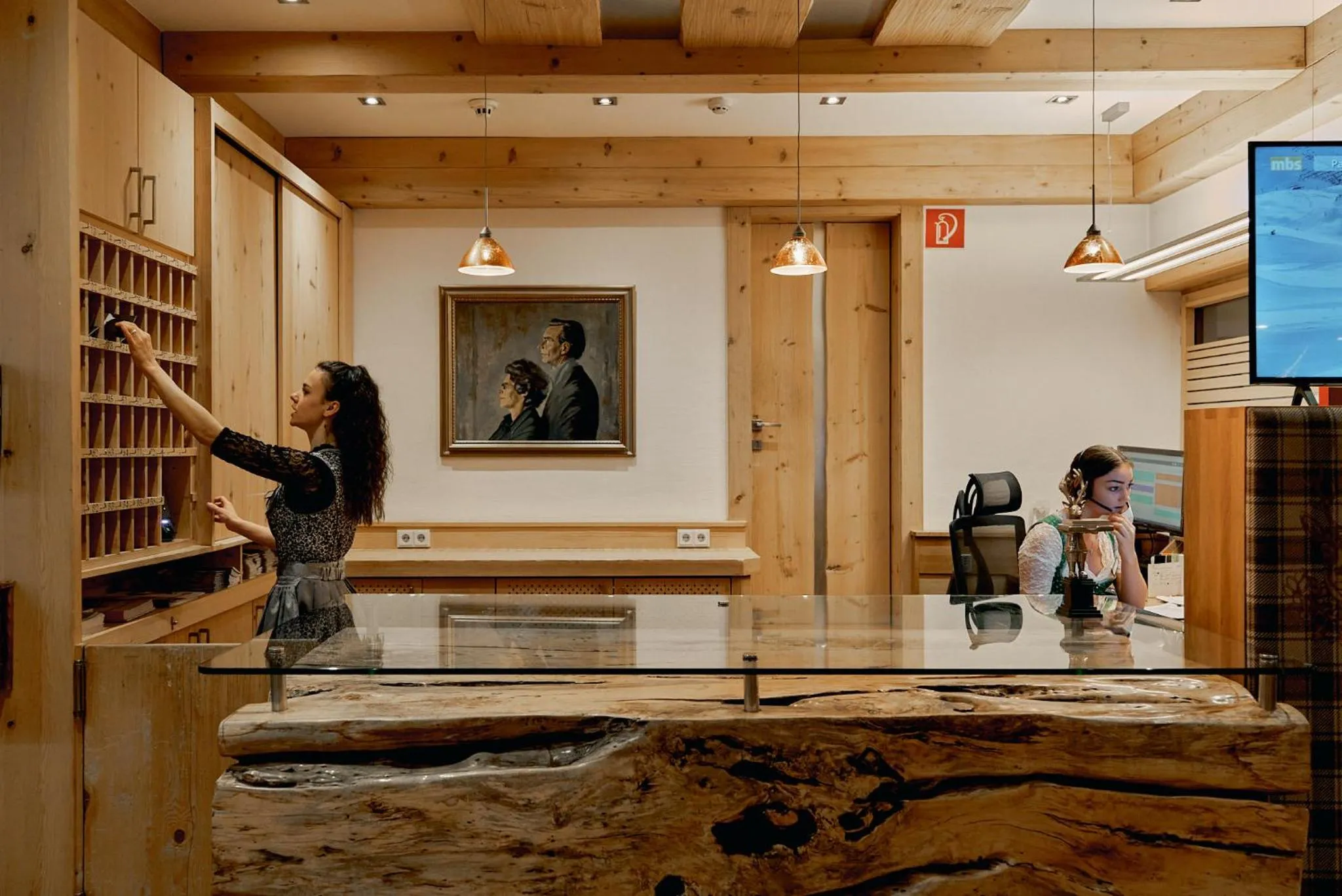 Lobby or reception in Aktiv & Spa Hotel Alpenrose