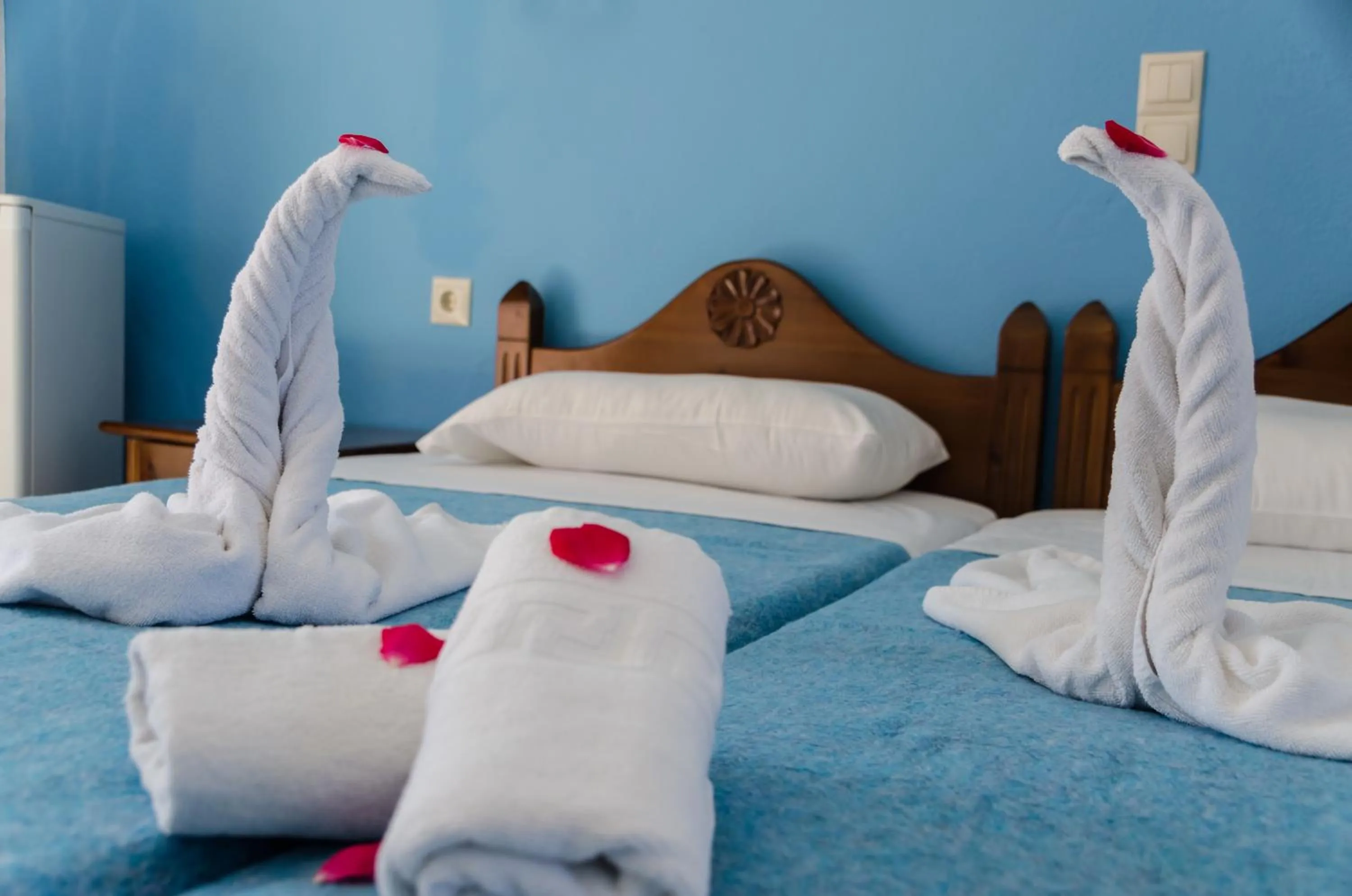 Bed in Anatoli Beach Hotel