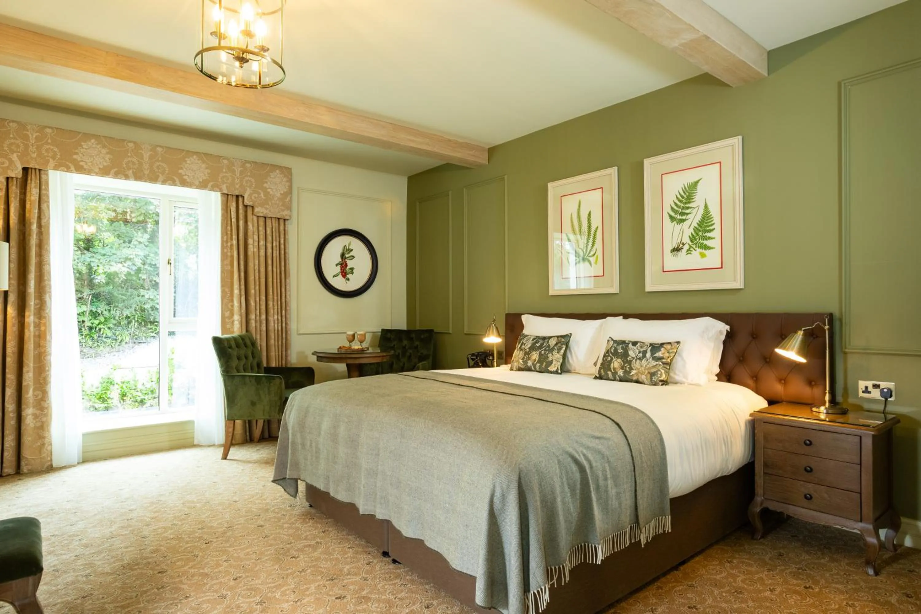 Bed in Fernhill House Hotel & Gardens