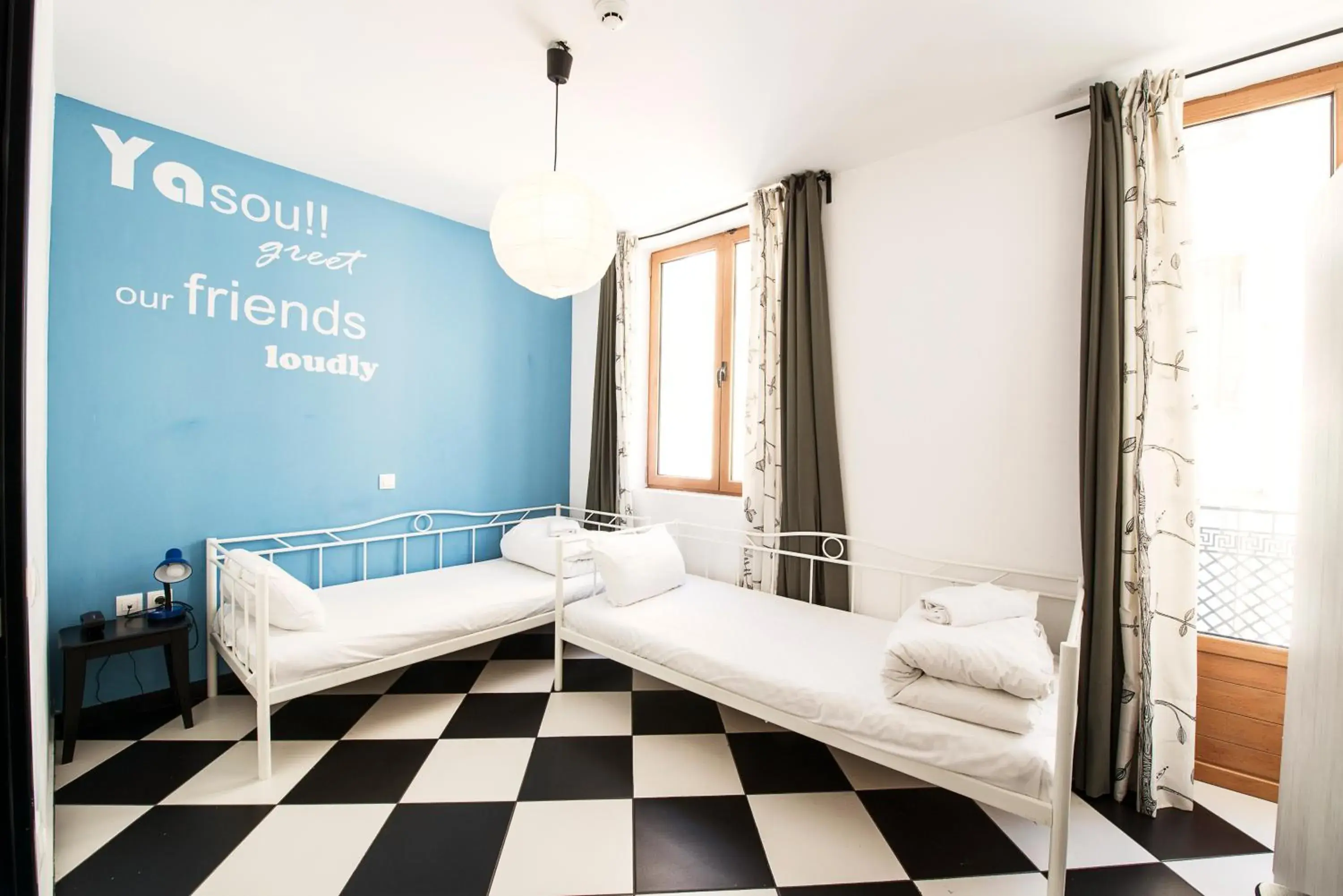 Twin Room Ensuite with Balcony in Safestay Athens Monastiraki Twin Room Ensuite with Balcony in Safestay Athens Monastiraki