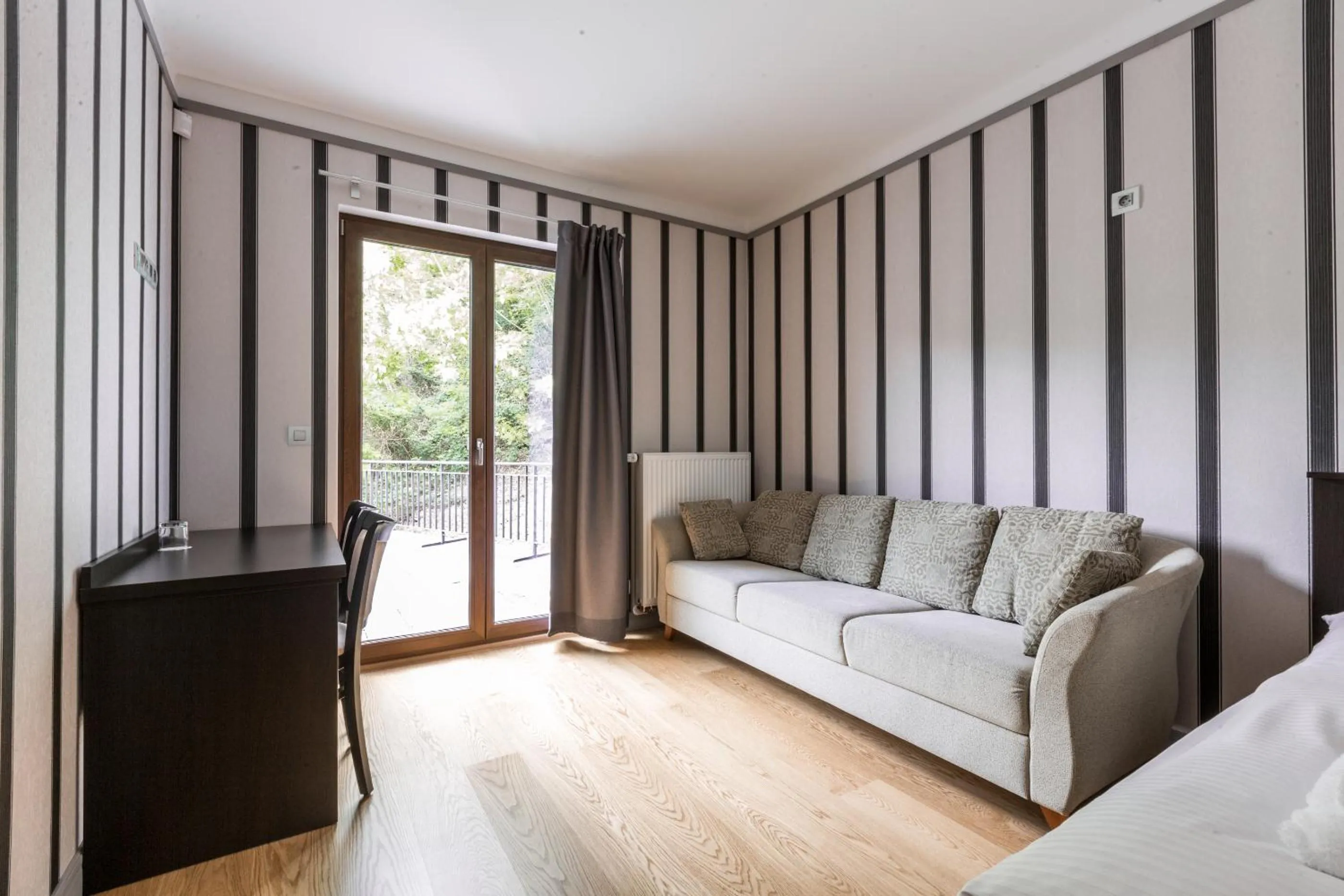 Seating area in Hotel Mandát